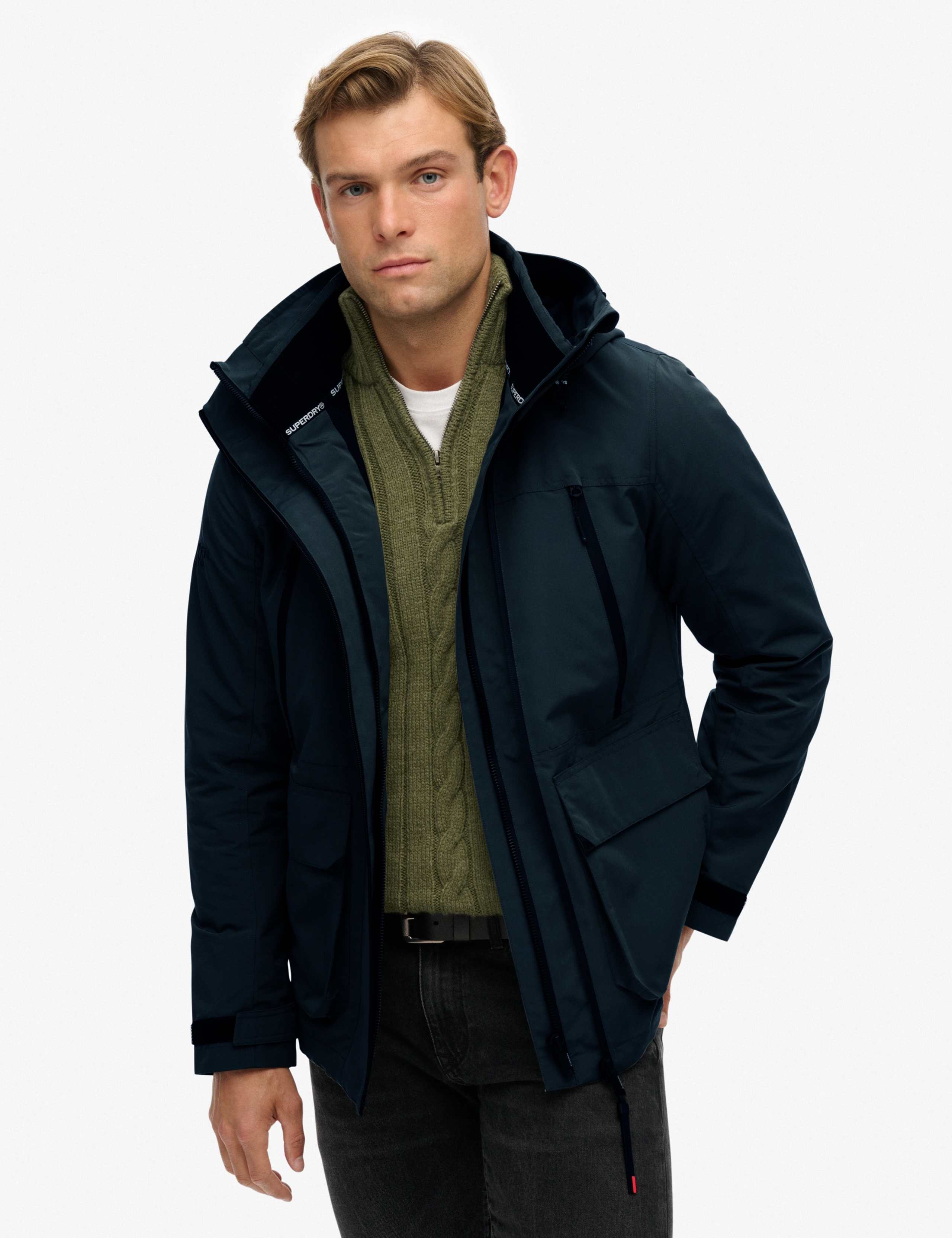 Lightweight Hooded Colour Block Windbreaker Jacket