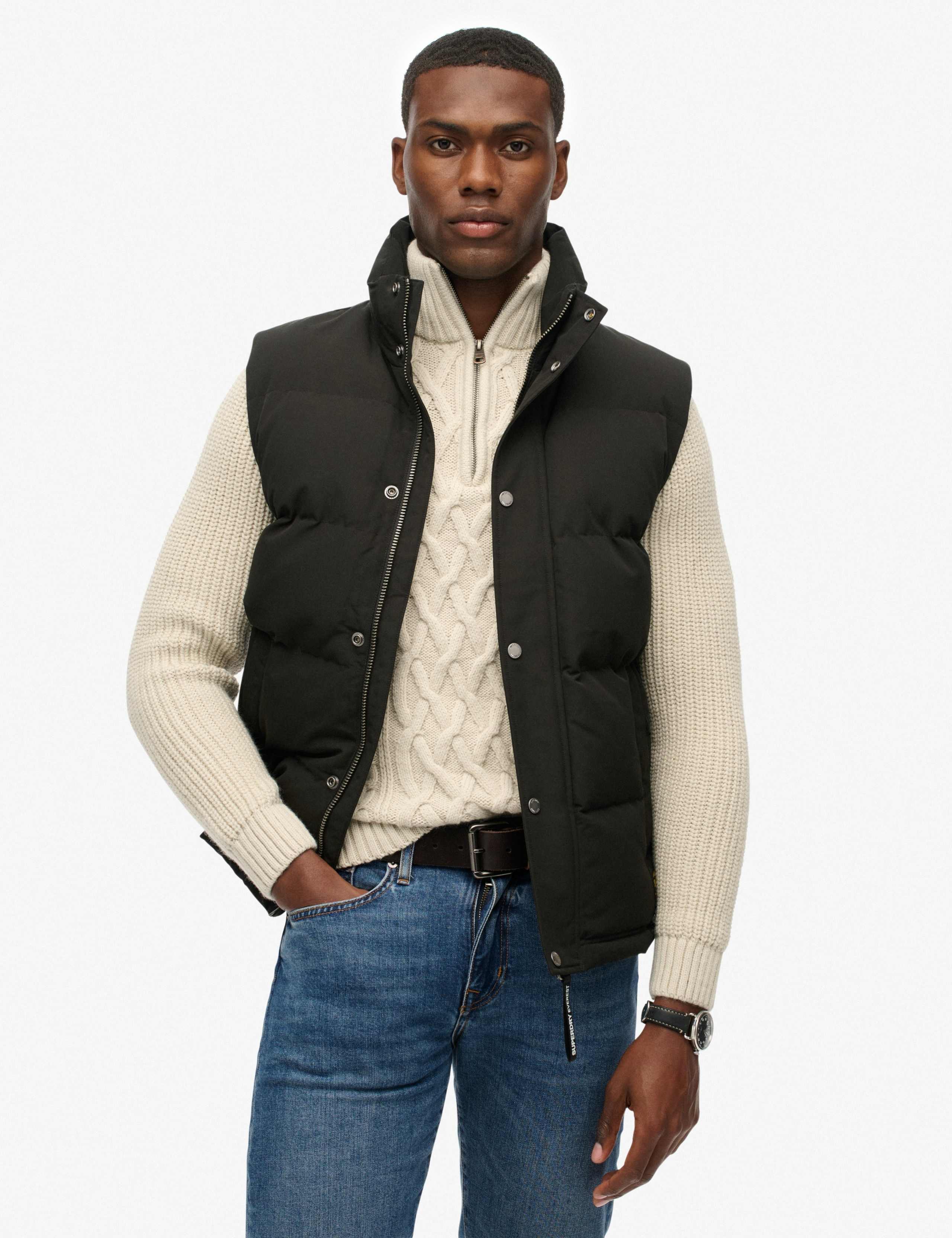 Padded Funnel Neck Gilet