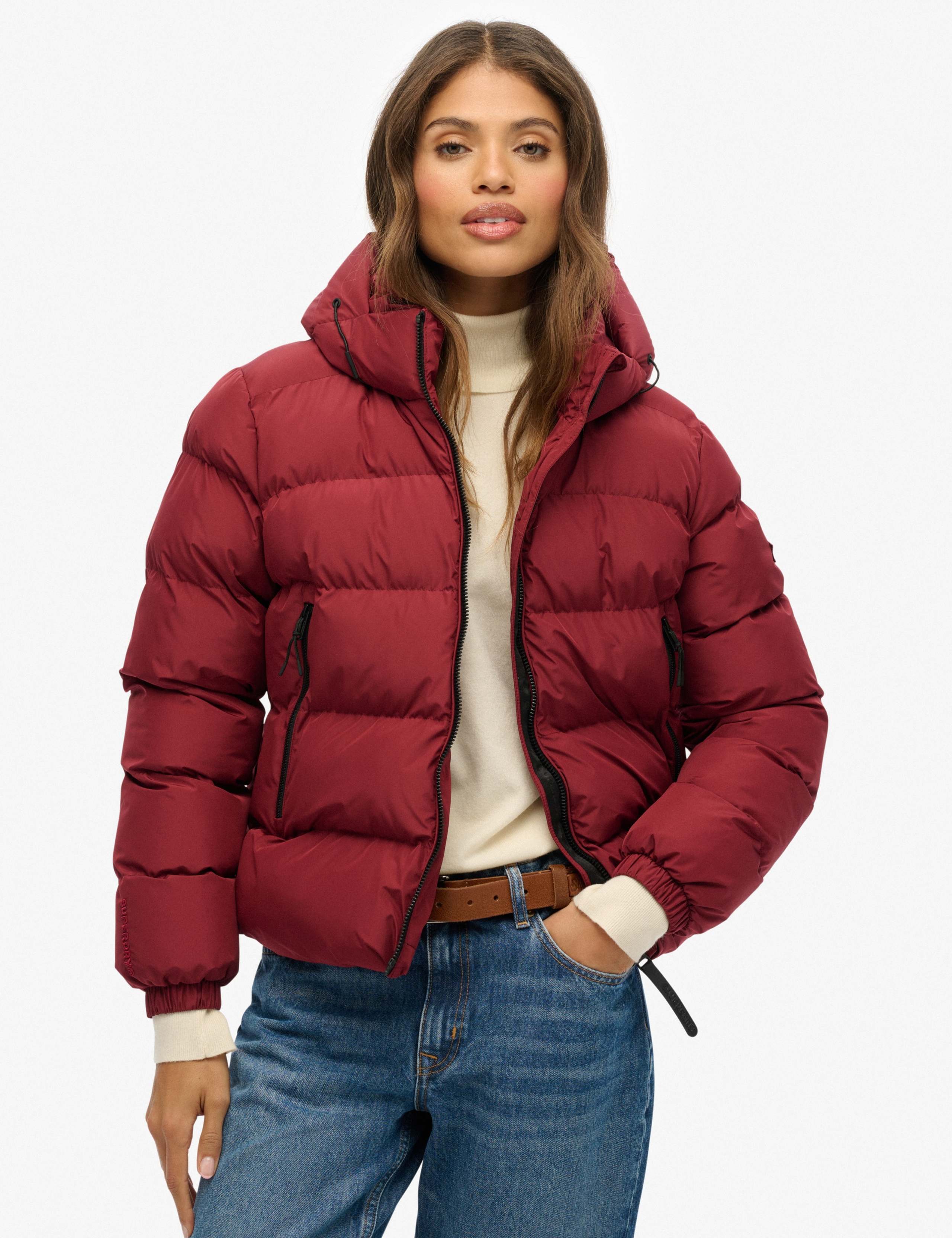 Padded Hooded Sports Puffer Jacket
