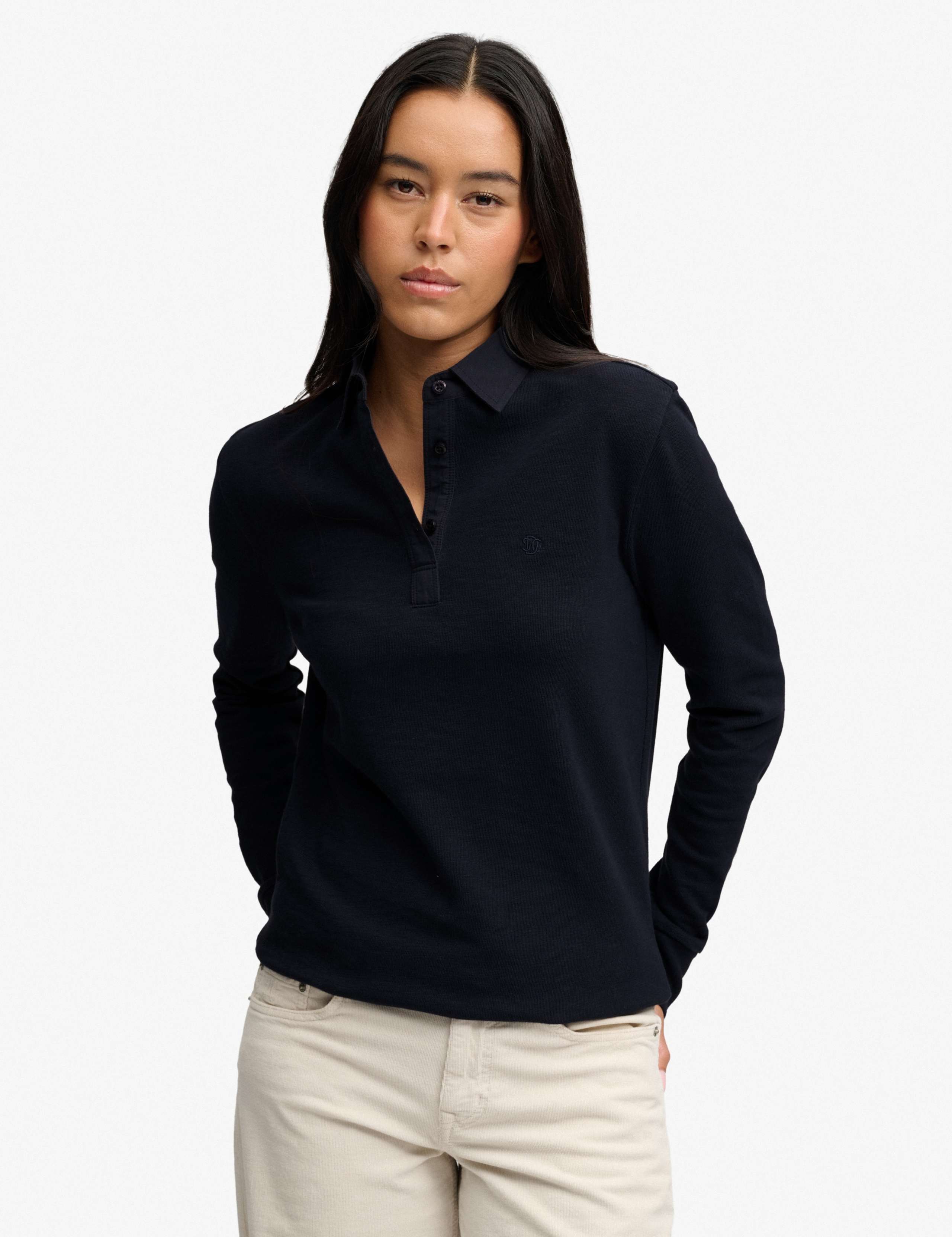 Pure Cotton Oversized Rugby Top