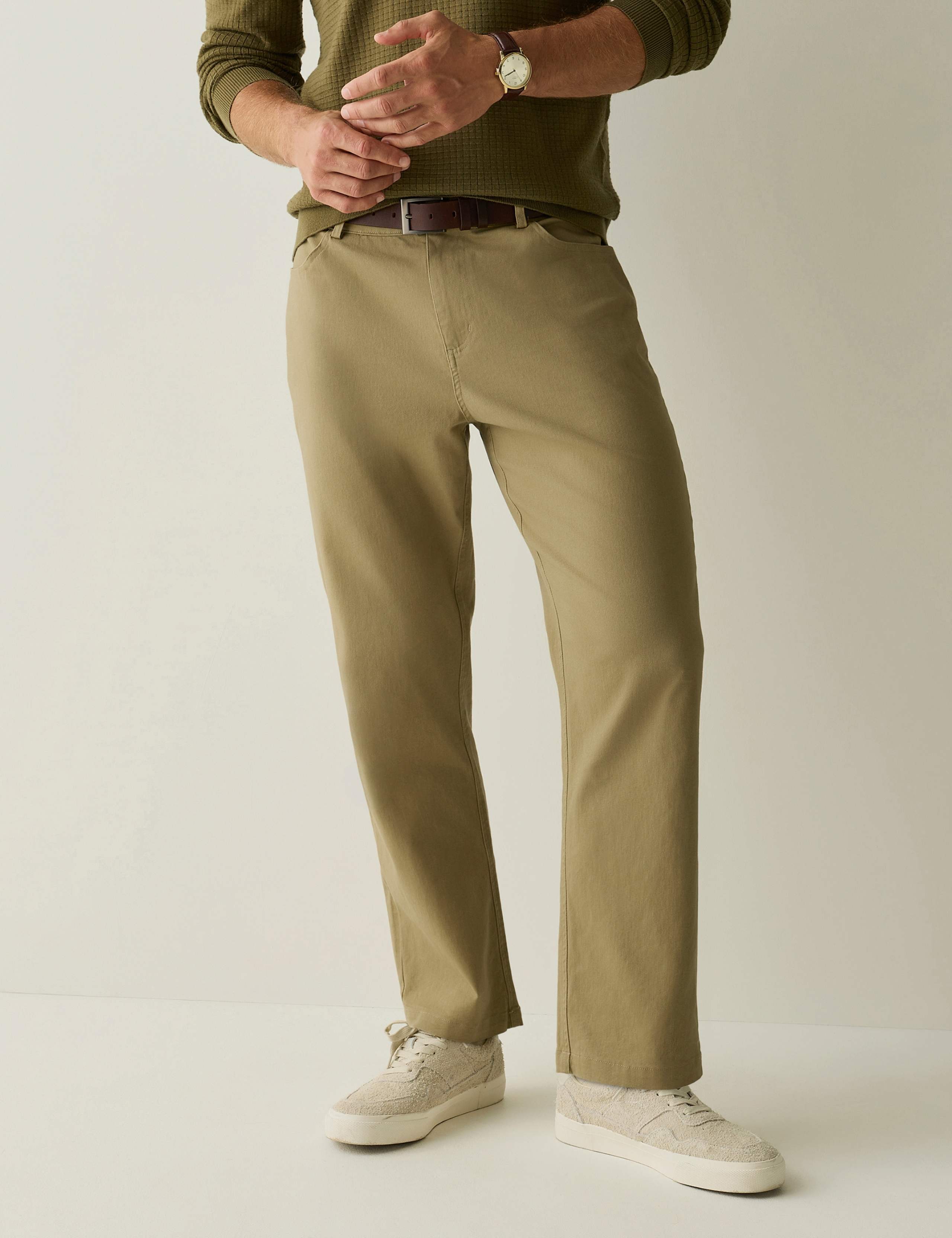 Strasbourg Cotton Rich Straight Leg Chinos