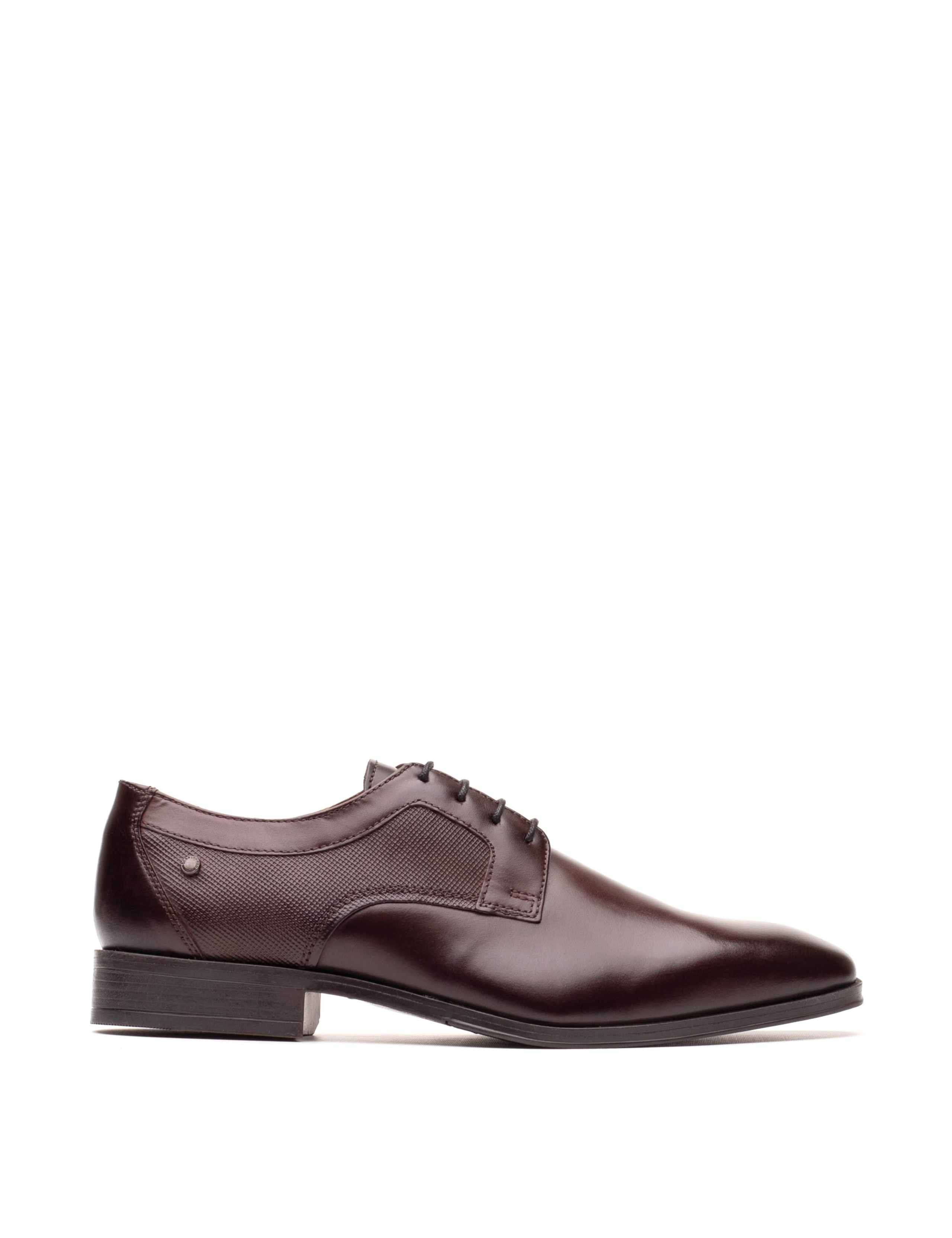 Leather Lace Up Derby Shoes