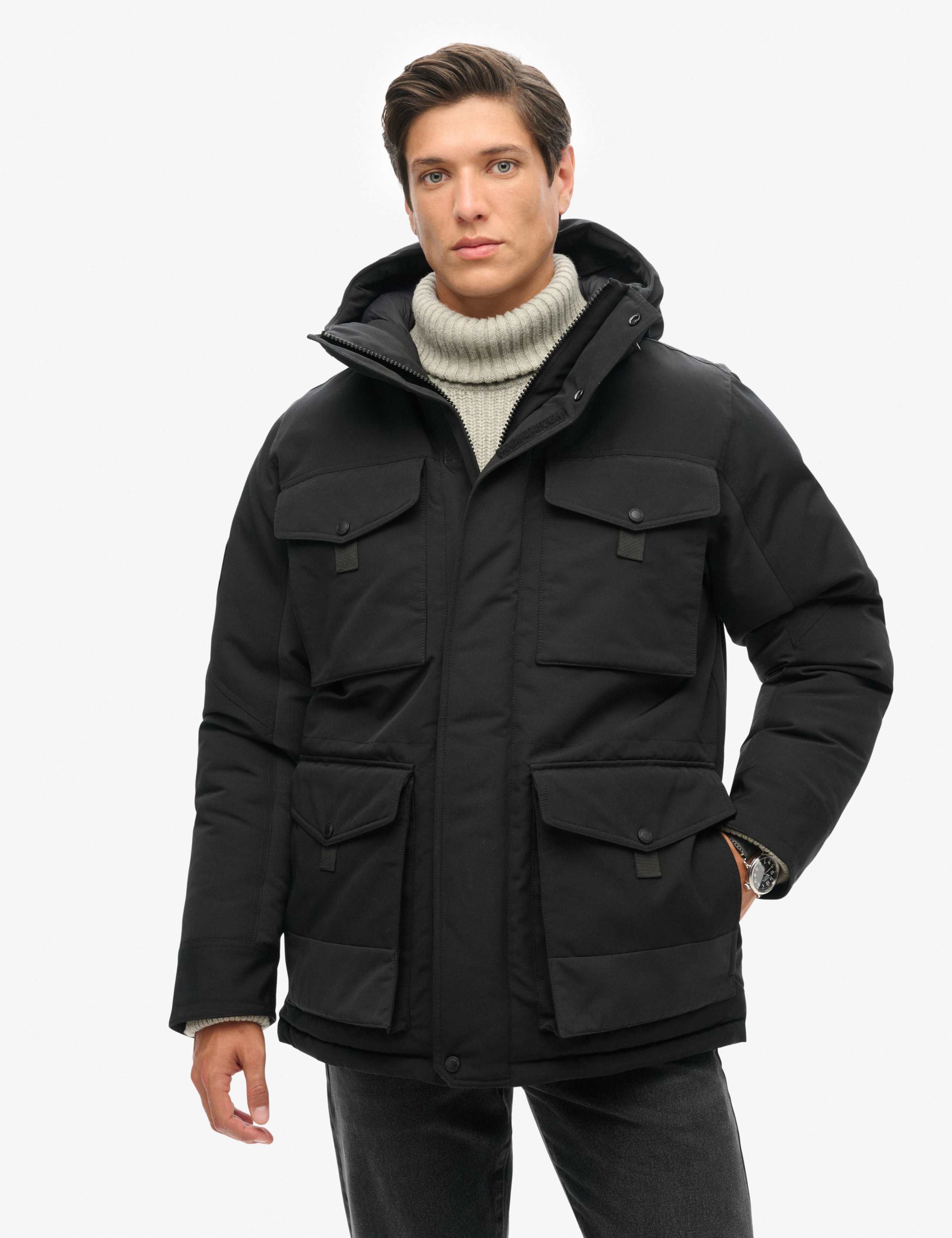 Hooded Padded Parka Jacket