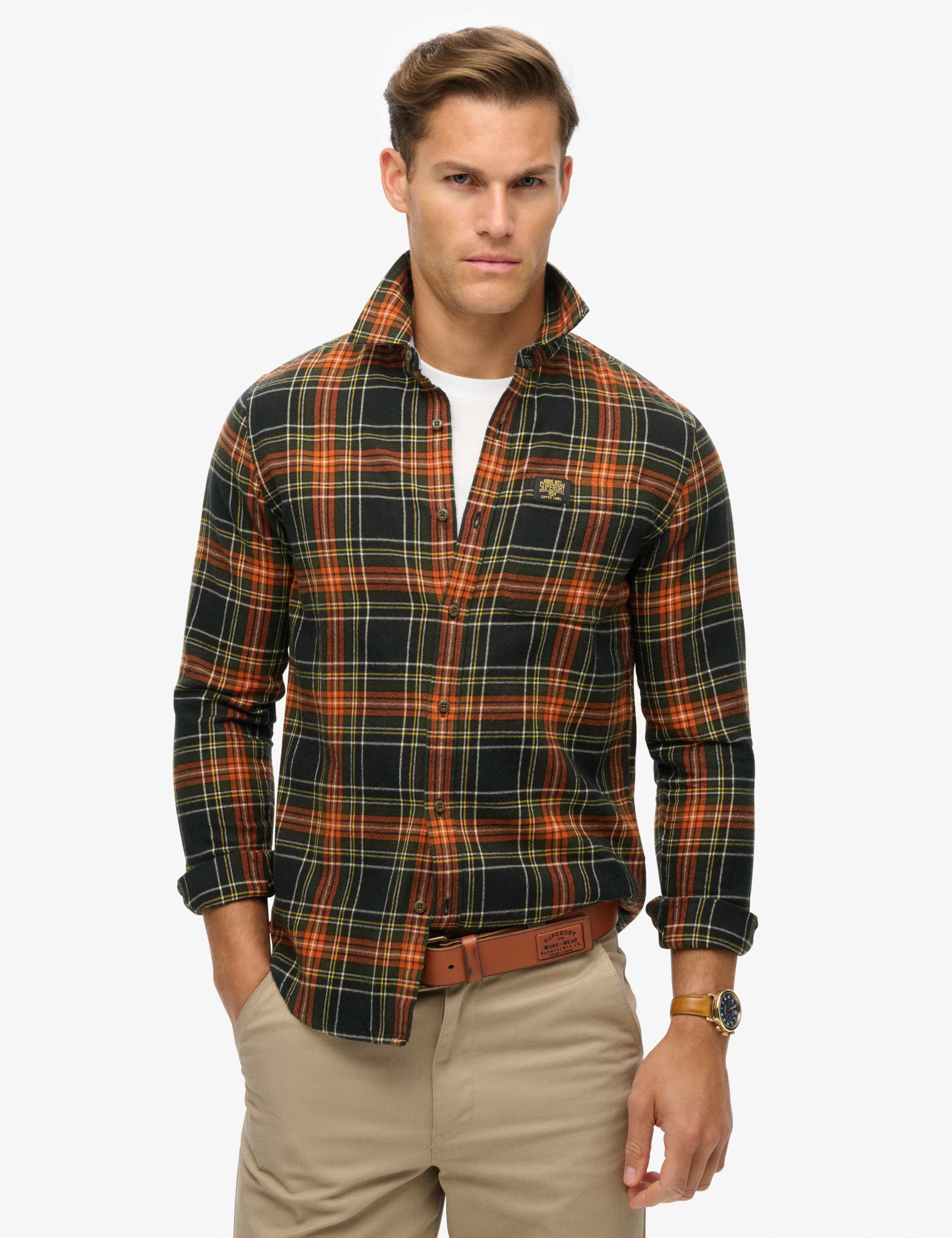 Pure Cotton Check Flannel Shirt