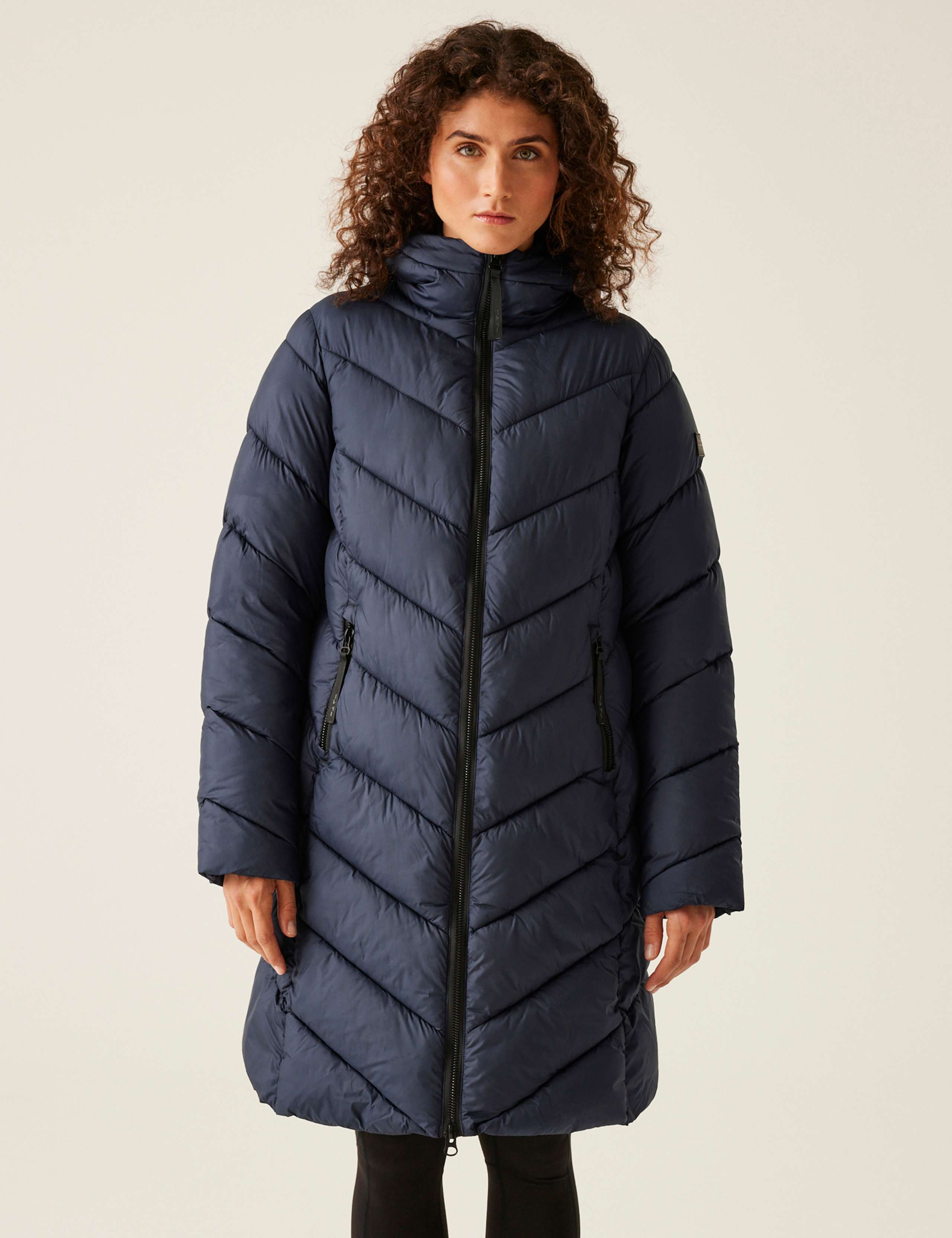 Andia II Water-Repellent Padded Longline Coat