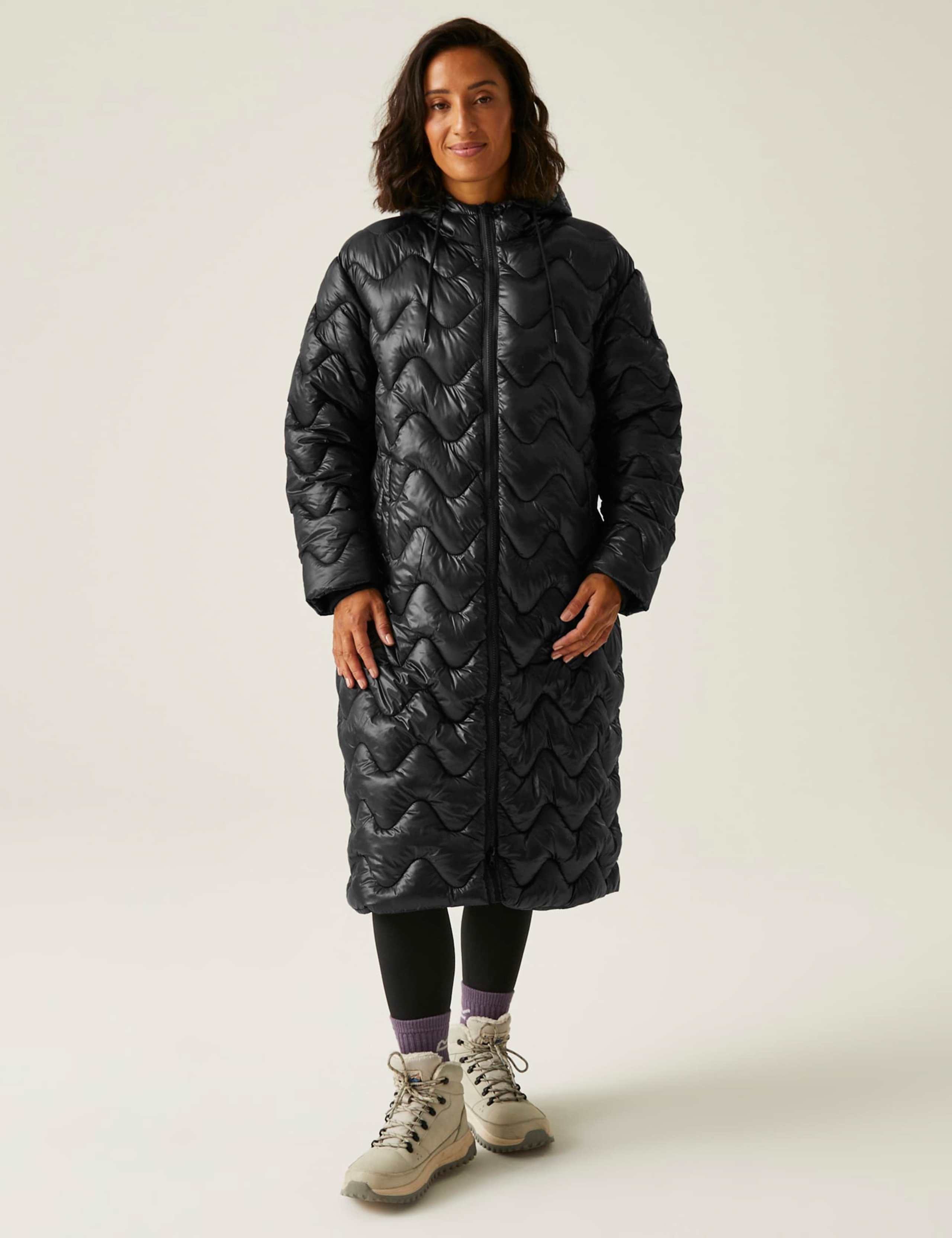 Cambrie II Quilted Hooded Longline Coat