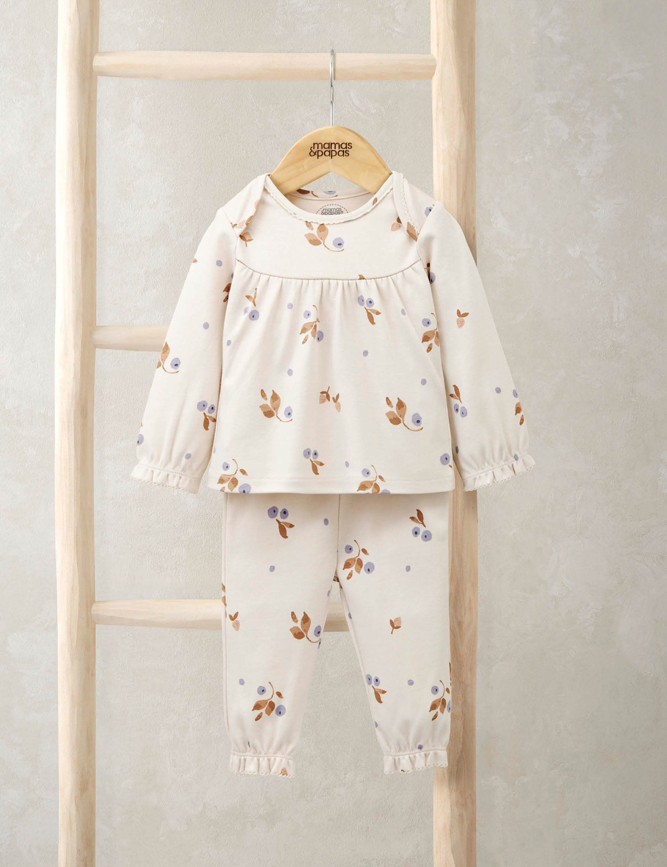 Pure Cotton Berries Print Pyjamas (3-36 Mths)