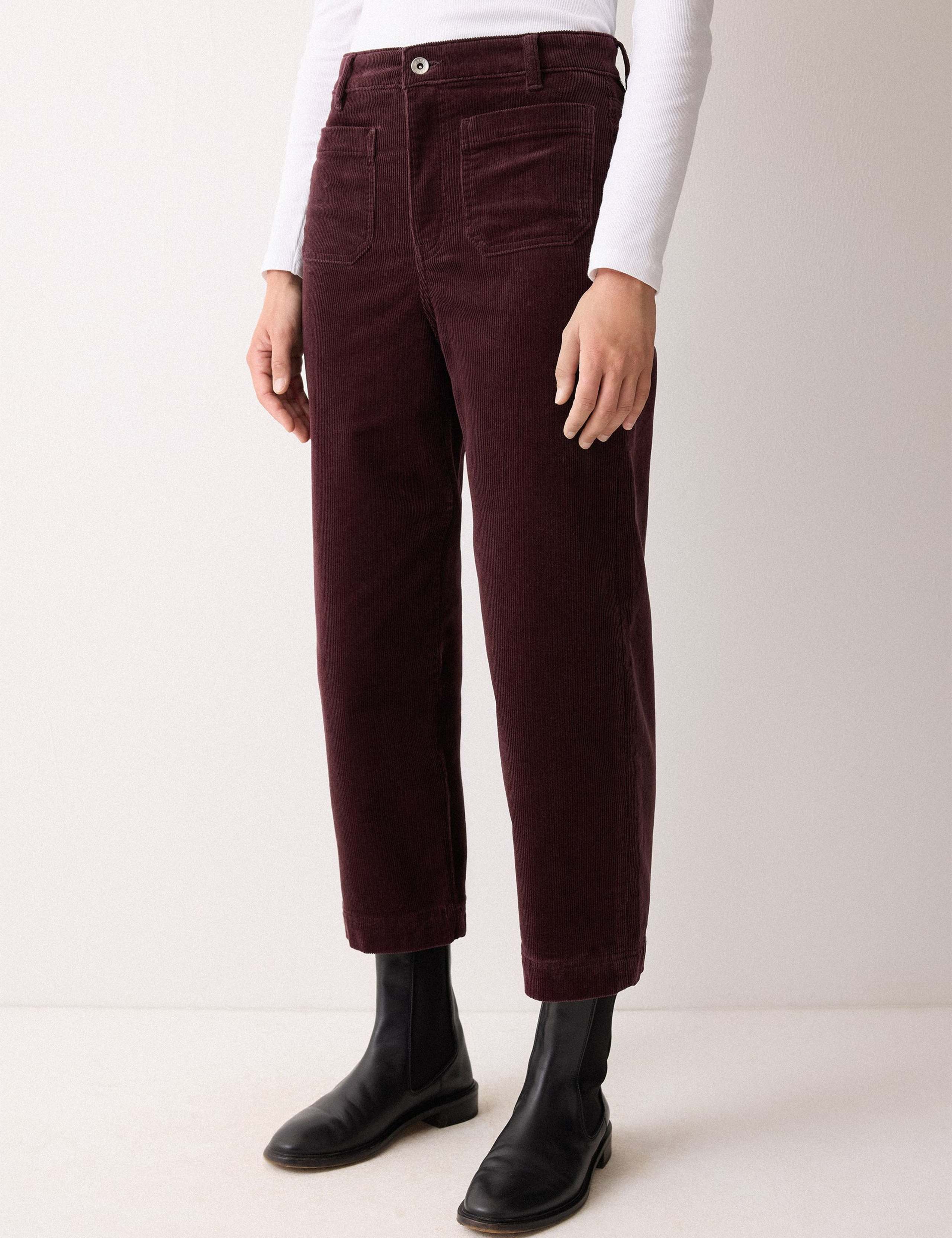 Cord High Waisted Wide Leg Jeans