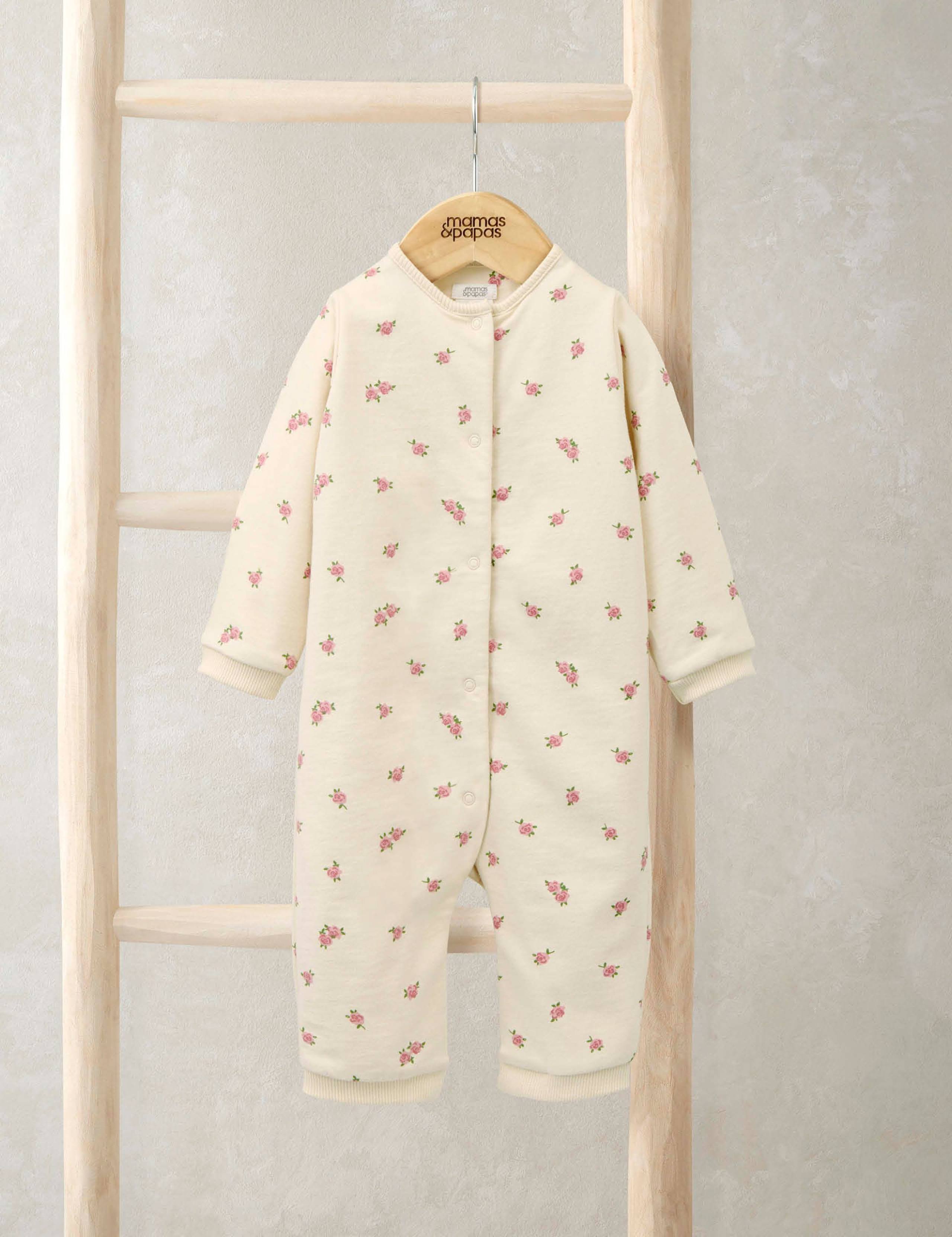 Pure Cotton Floral Romper (0-12 Mths)