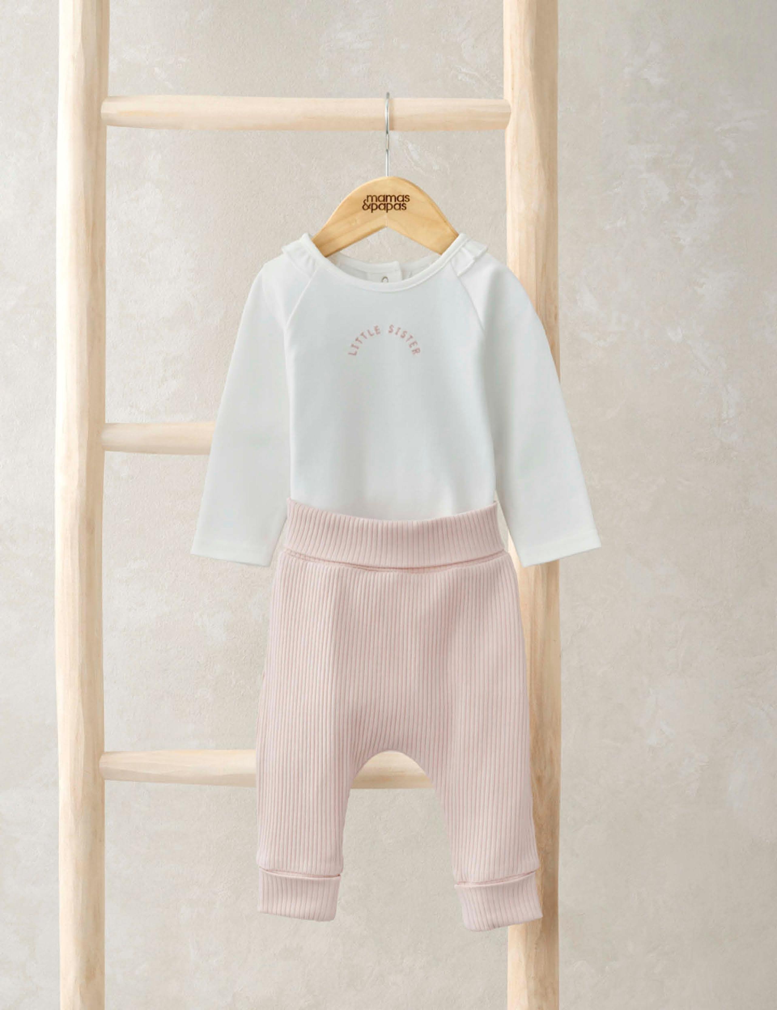 2pc Cotton Rich Print Bodysuit & Leggings Set (0-9 Mths)