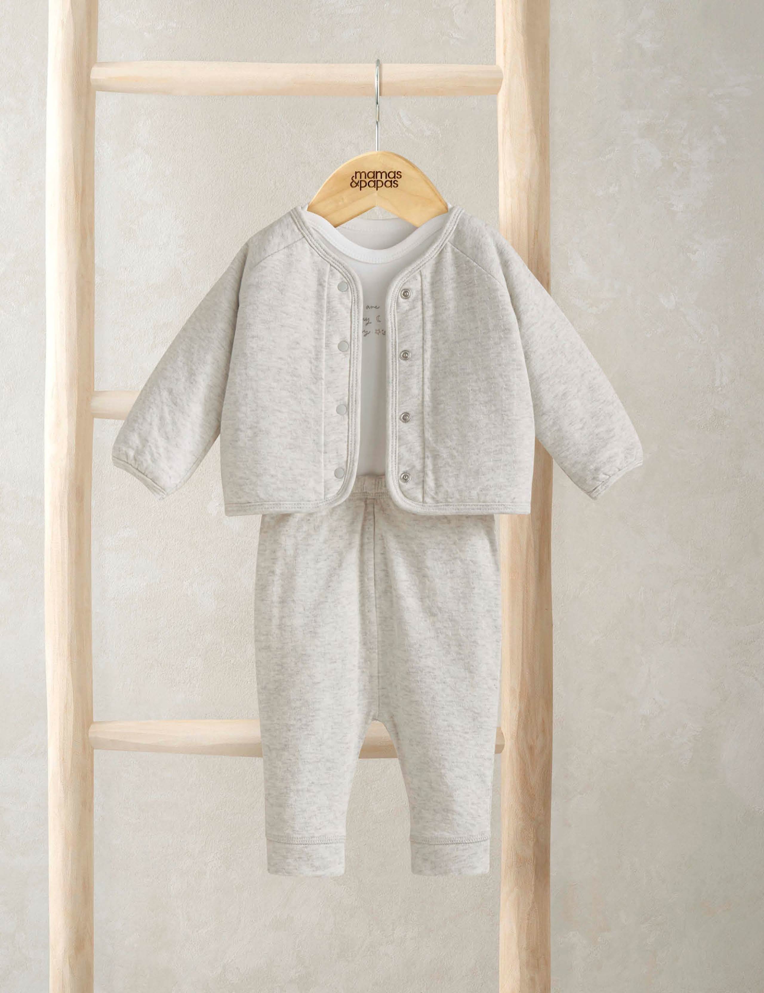 3pc Pure Cotton Outfit (0-9 Mths)