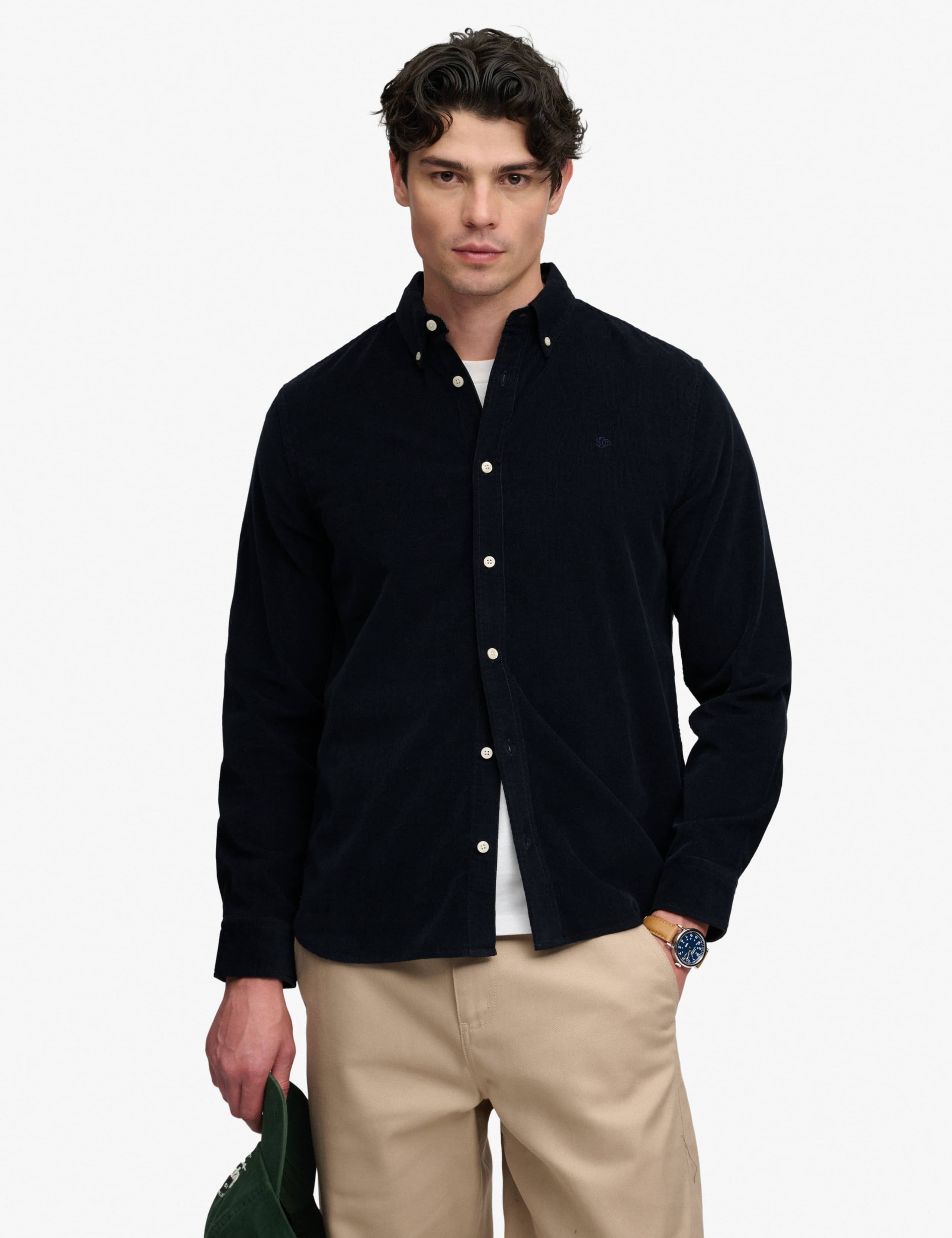 Relaxed Fit Pure Cotton Corduroy Shirt