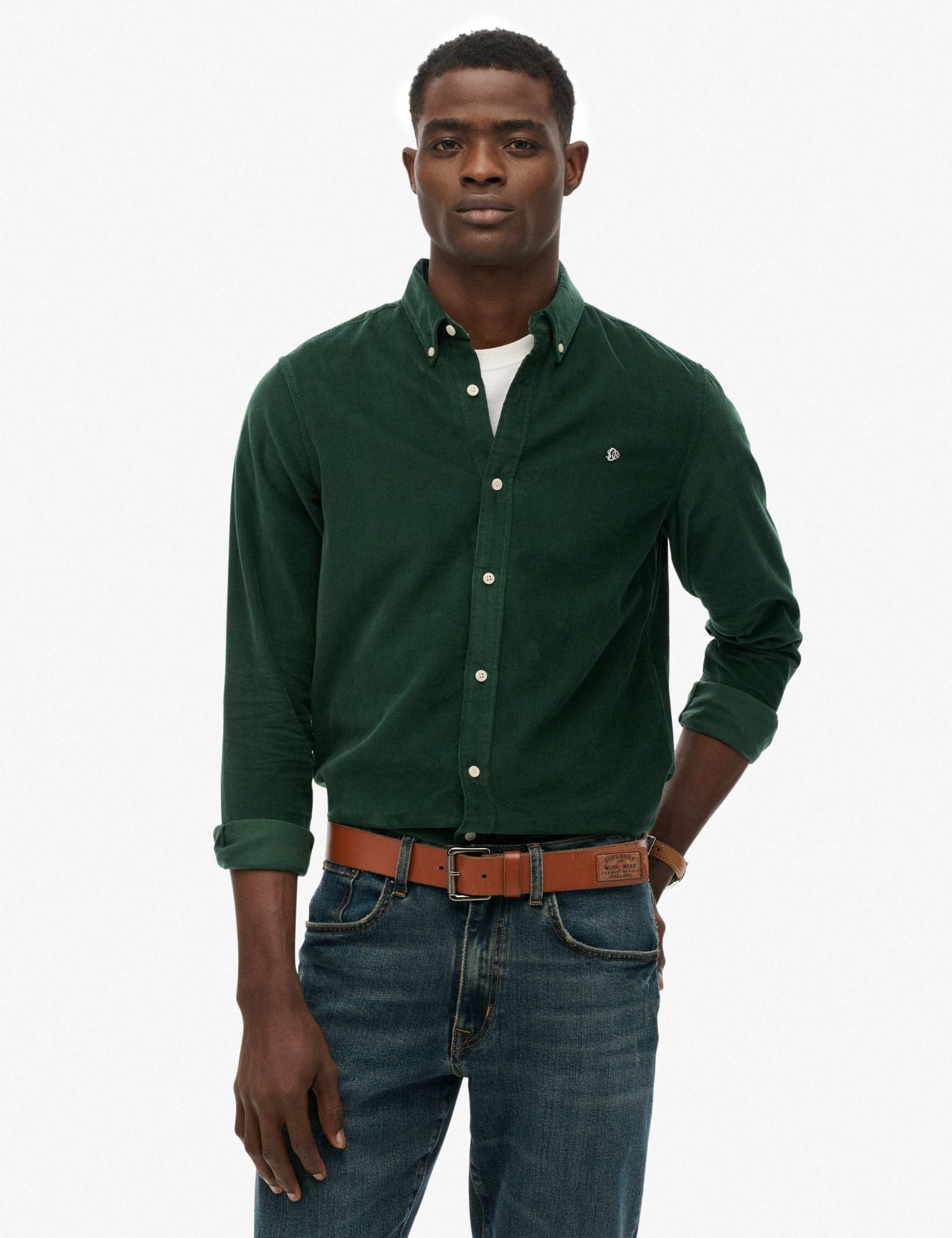 Relaxed Fit Pure Cotton Corduroy Shirt