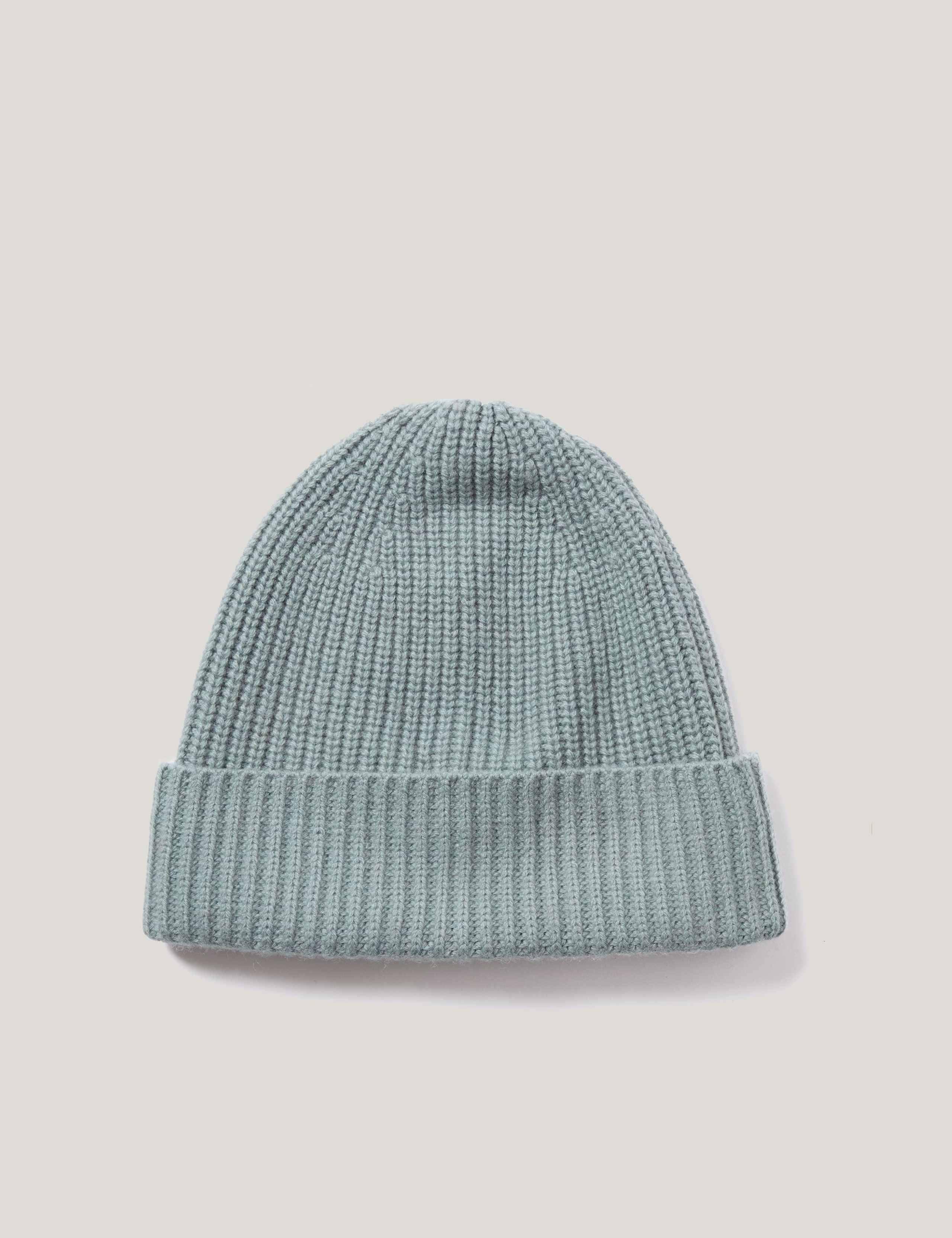Wool Rich Rib Beanie Hat