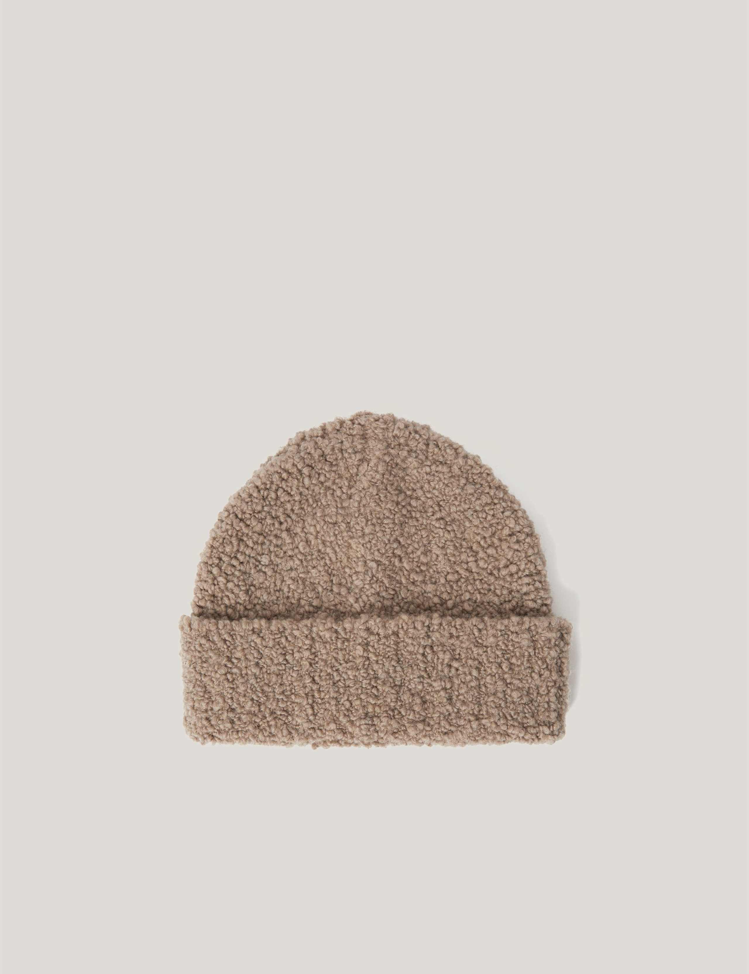 Wool Rich Boucle Beanie Hat