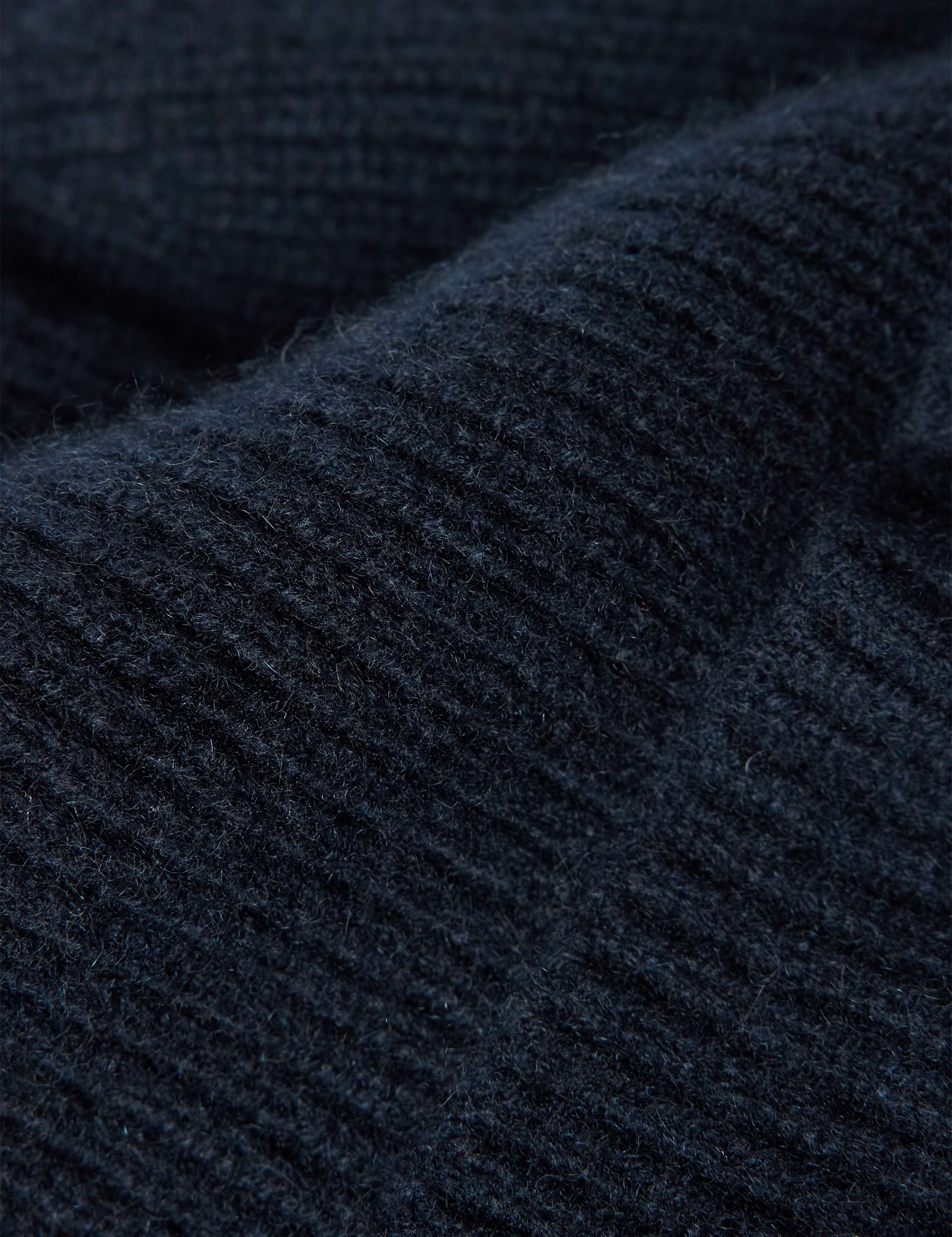 Pure Cashmere Rib Beanie Hat
