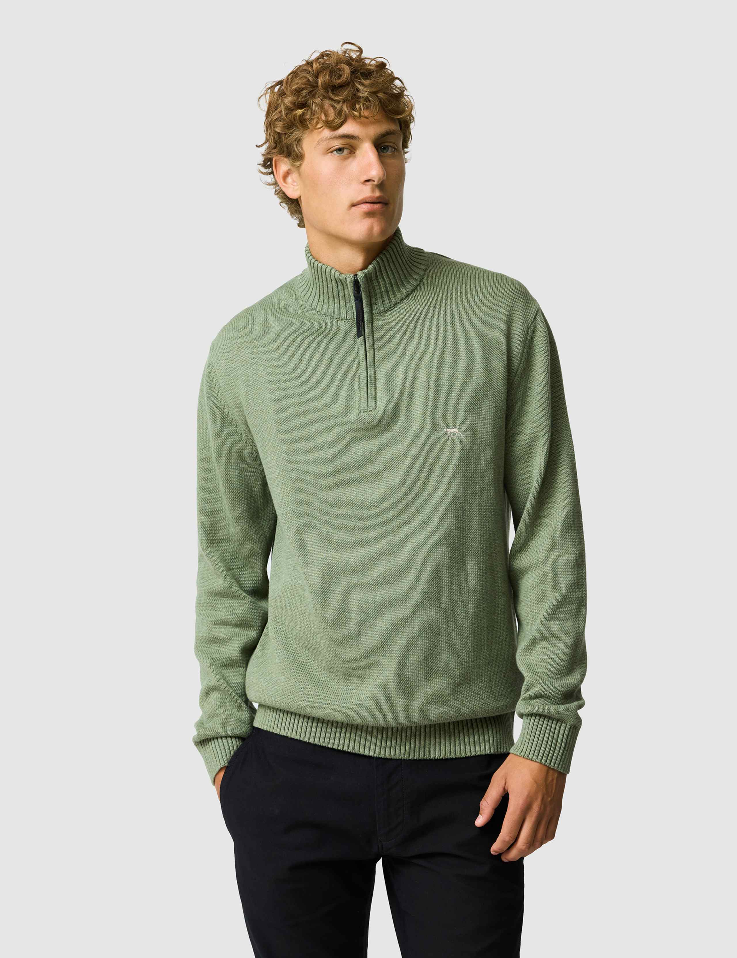 Merrick Bay Pure Cotton Half Zip Jumper