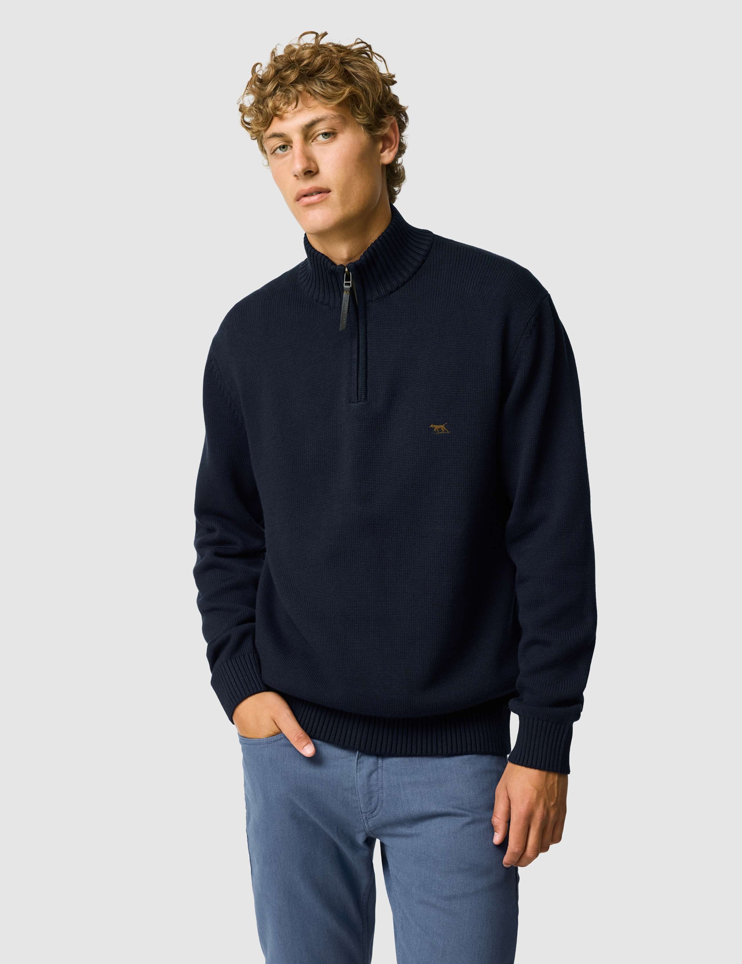 Merrick Bay Pure Cotton Half Zip Jumper