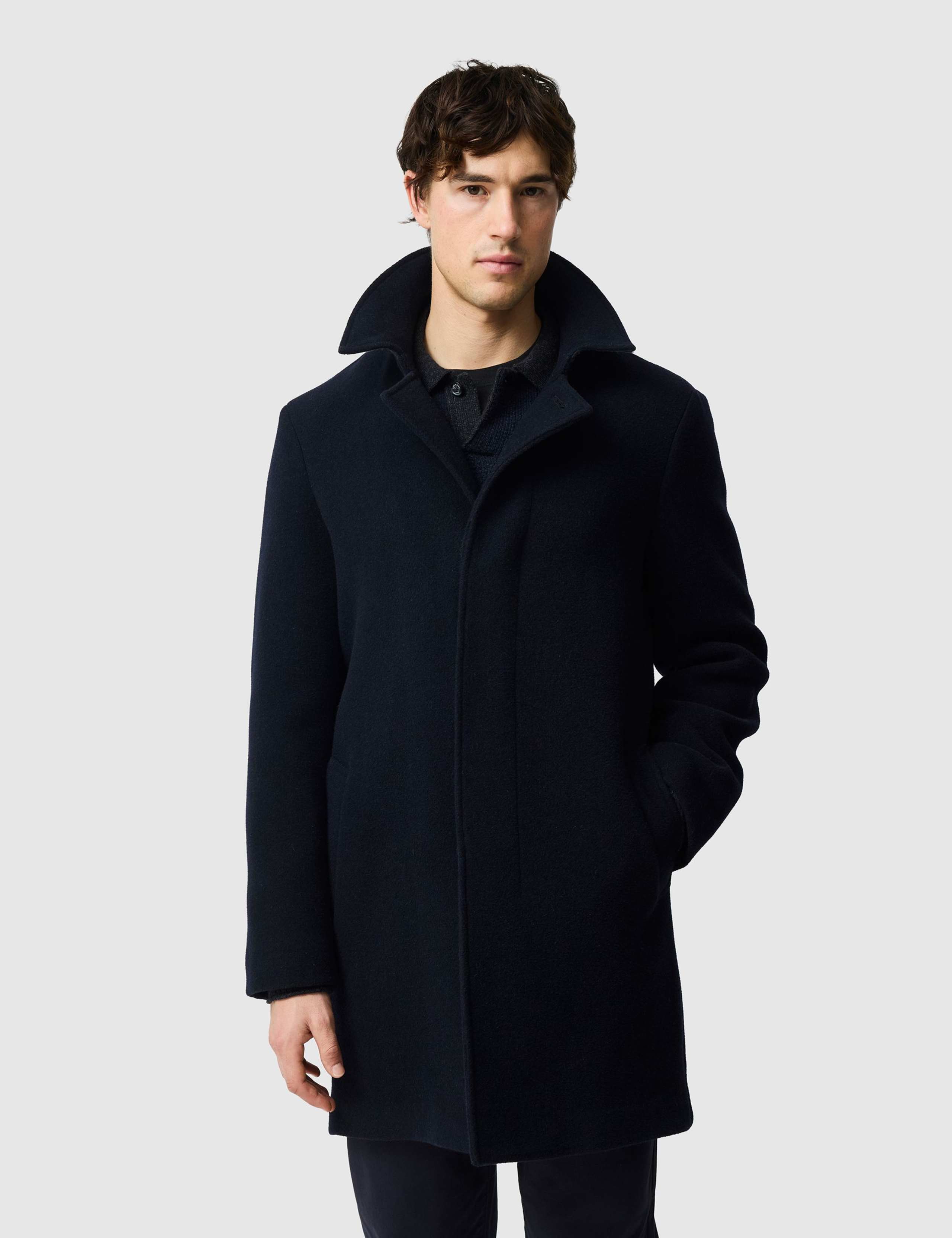 Murchison Wool Rich Textured Overcoat