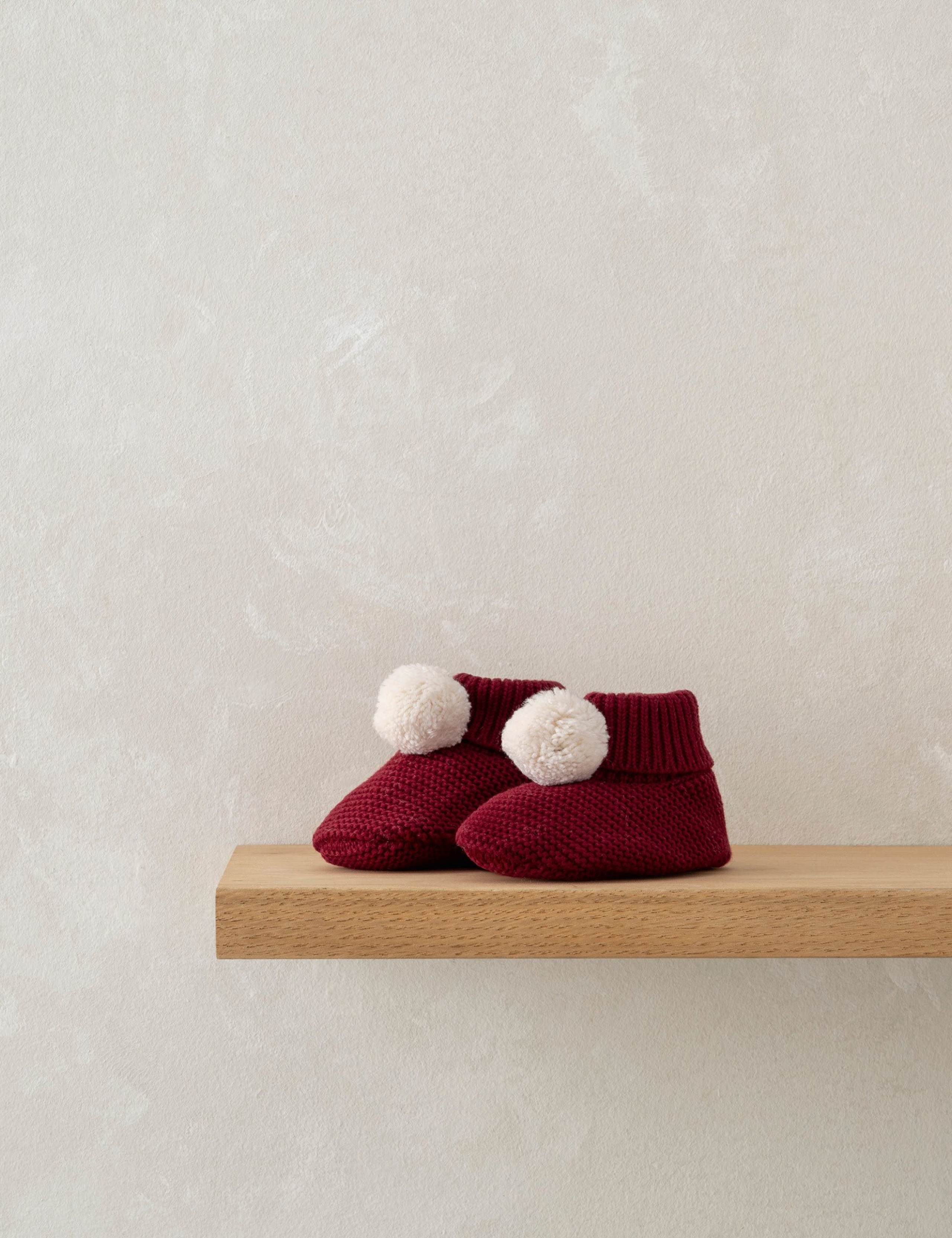 Pom Pom Booties (0-12 Mths)