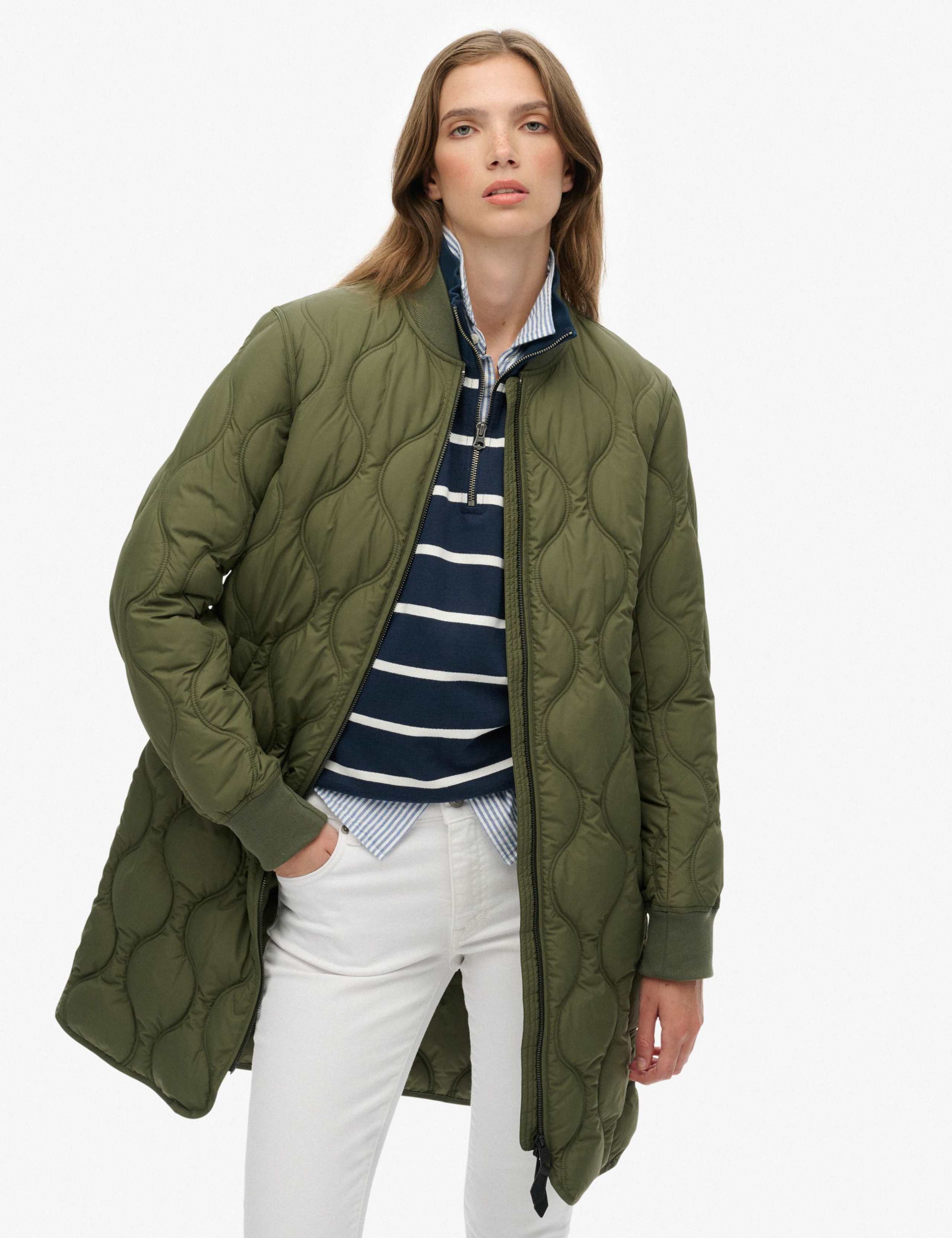 Quilted Longline Jacket