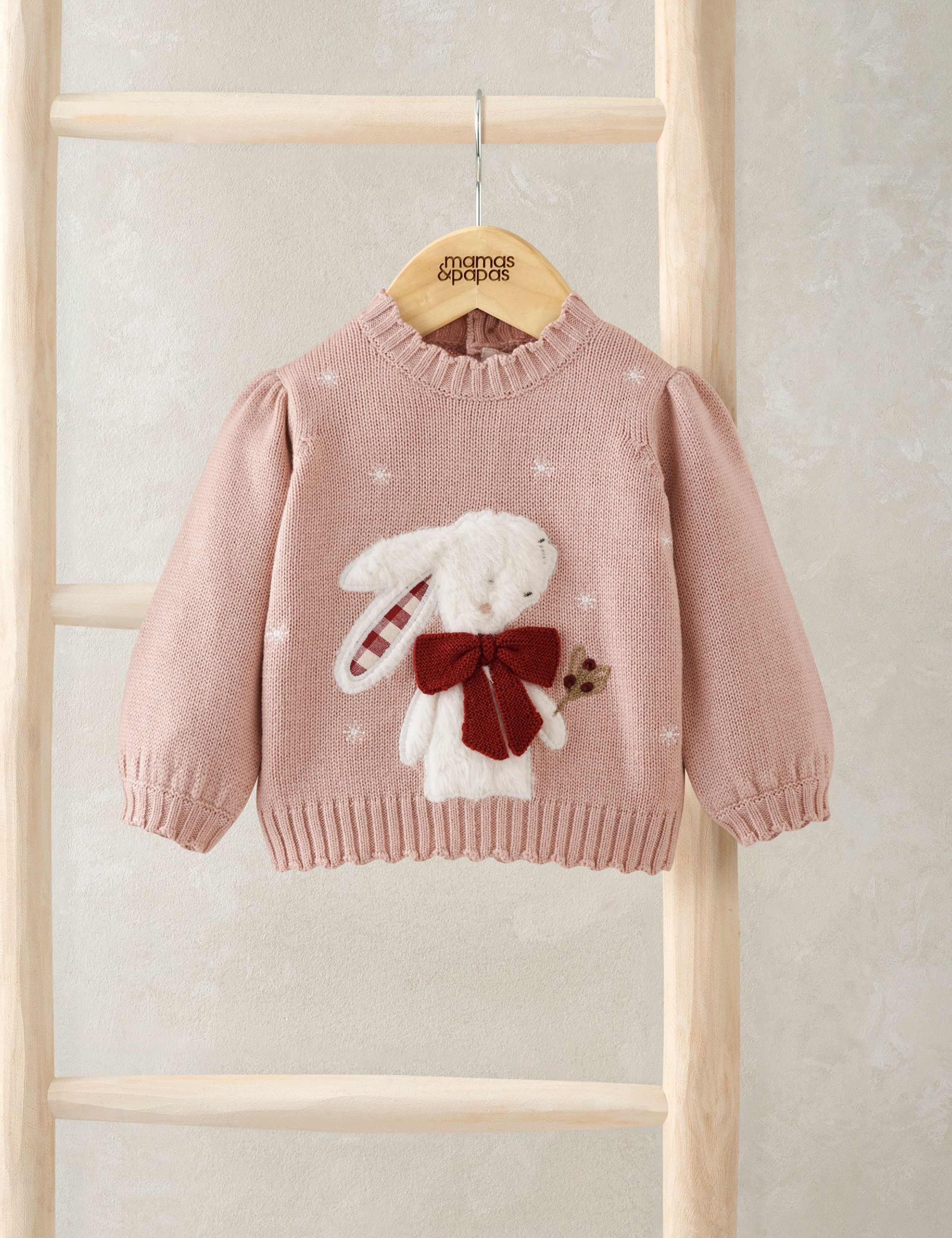 Bunny Christmas Jumper with Wool