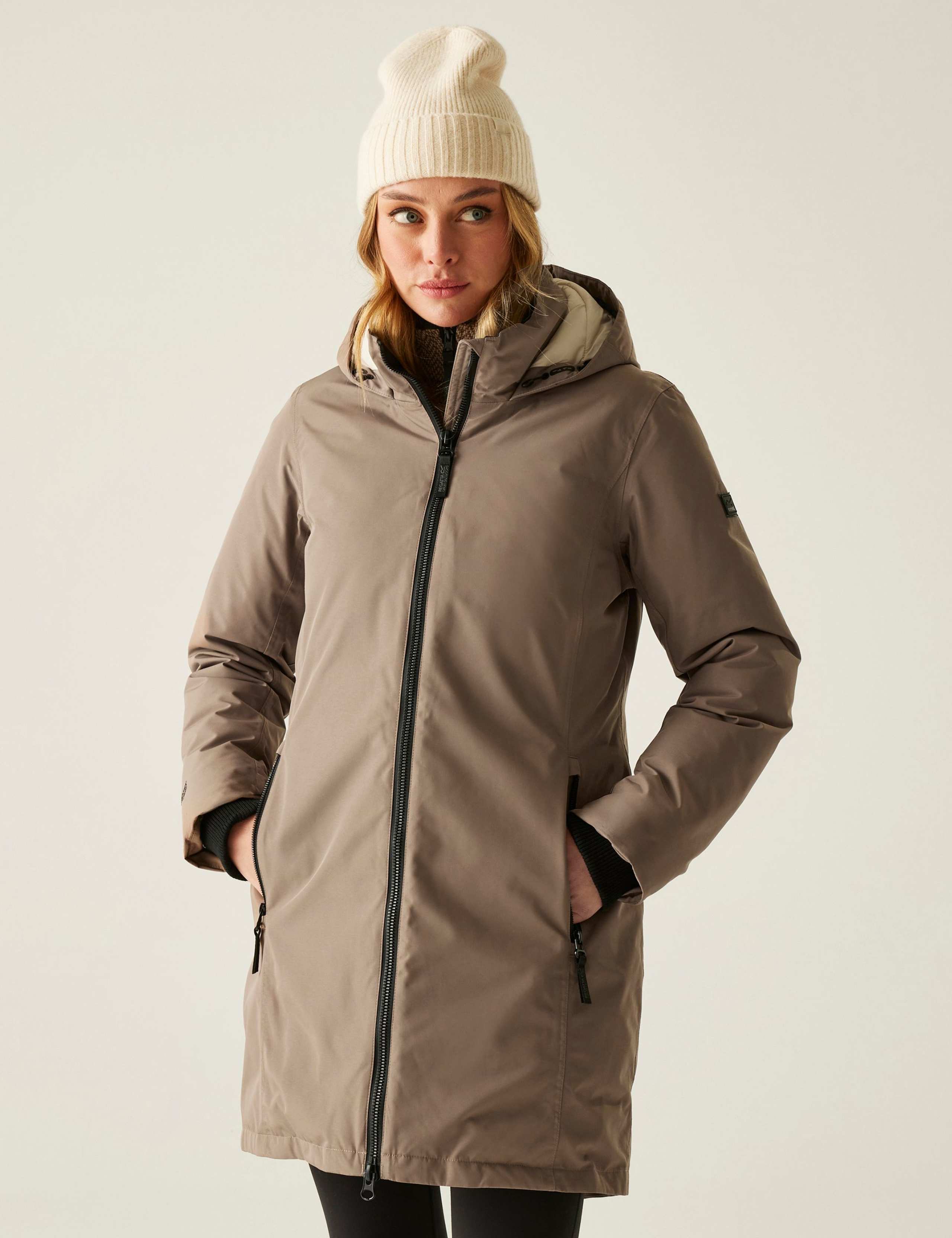 Marron Waterproof Longline Parka Coat