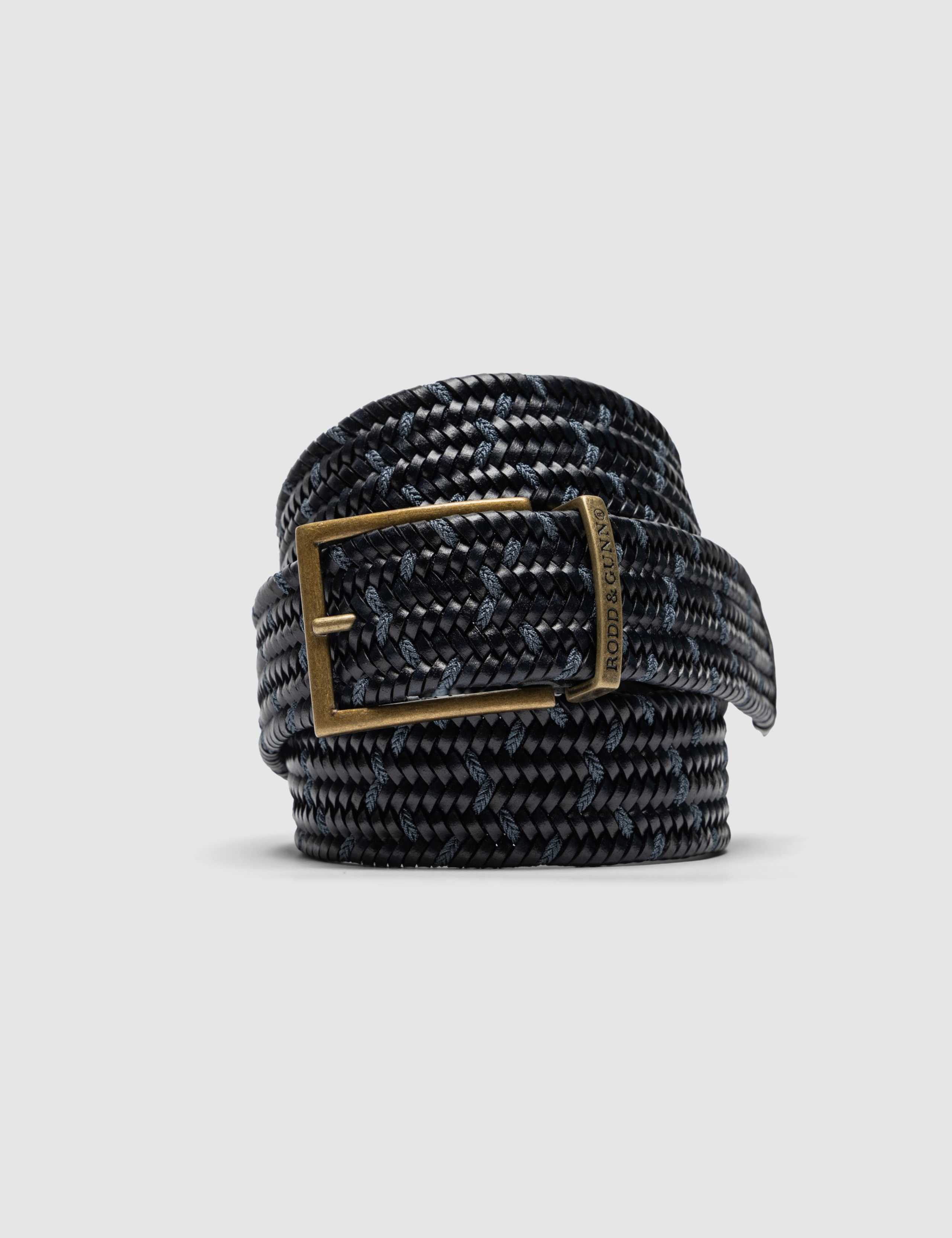 Stratford Leather Stretch Woven Belt