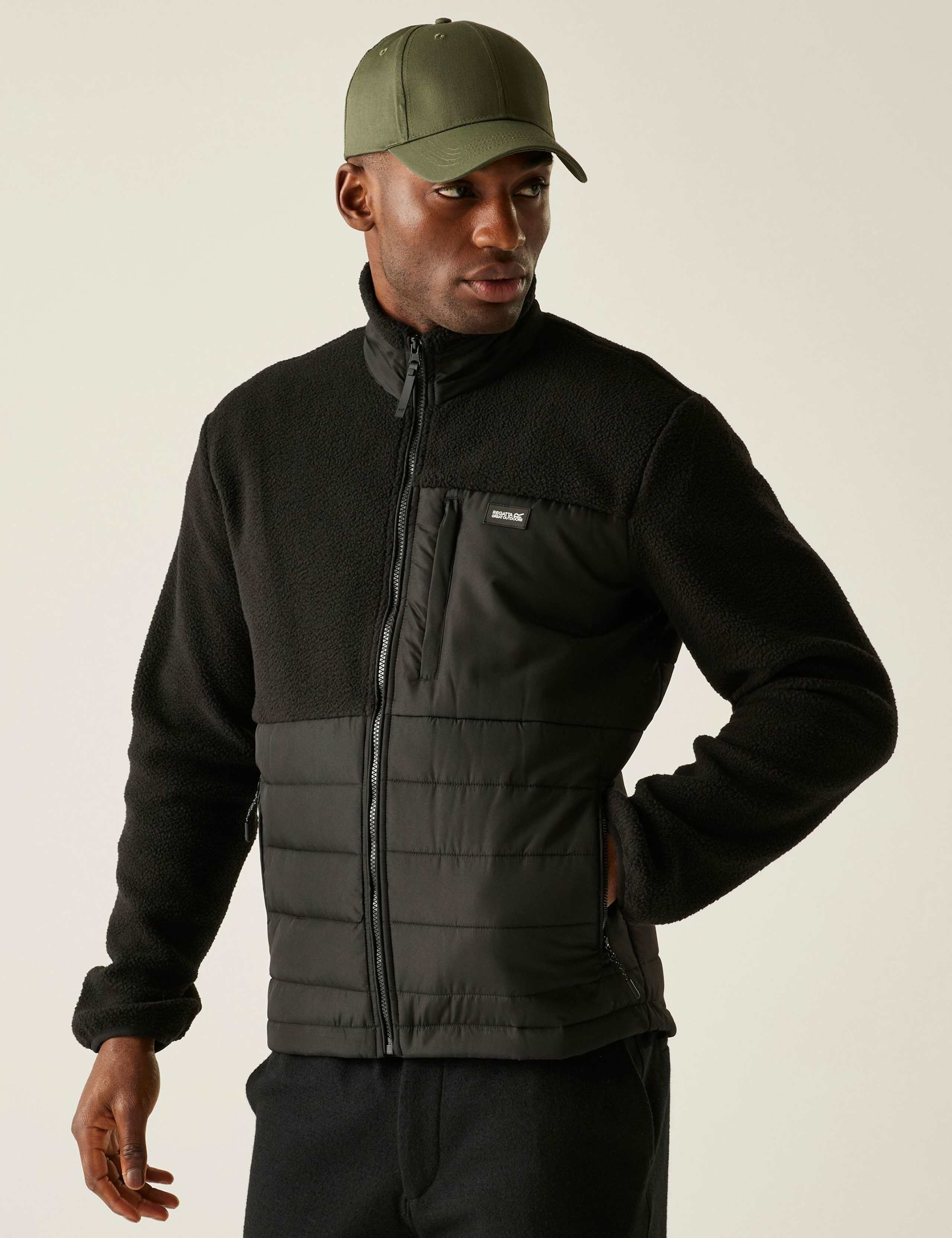 Frankie Half Borg Fleece Padded Jacket