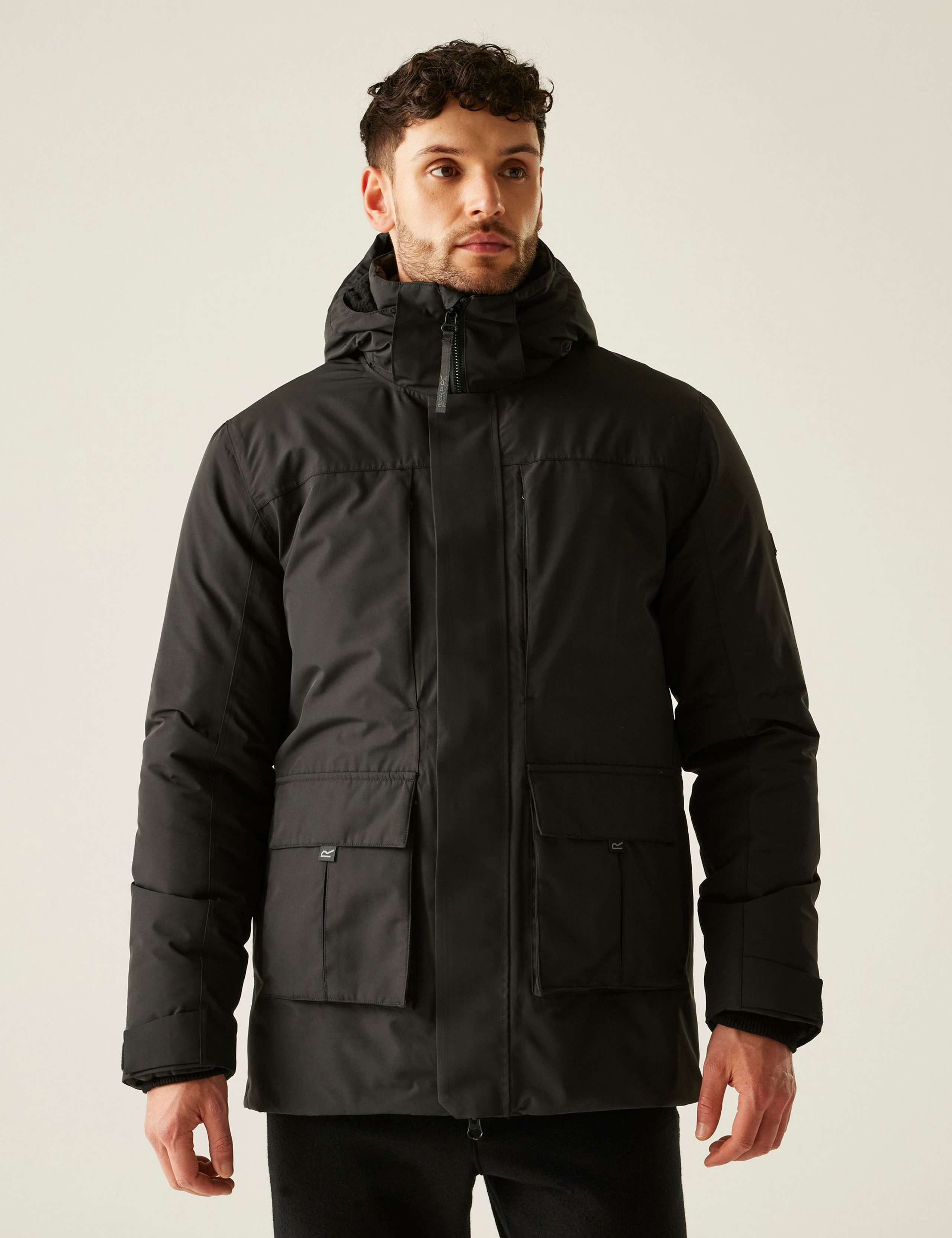 Marron Waterproof Hooded Parka Jacket