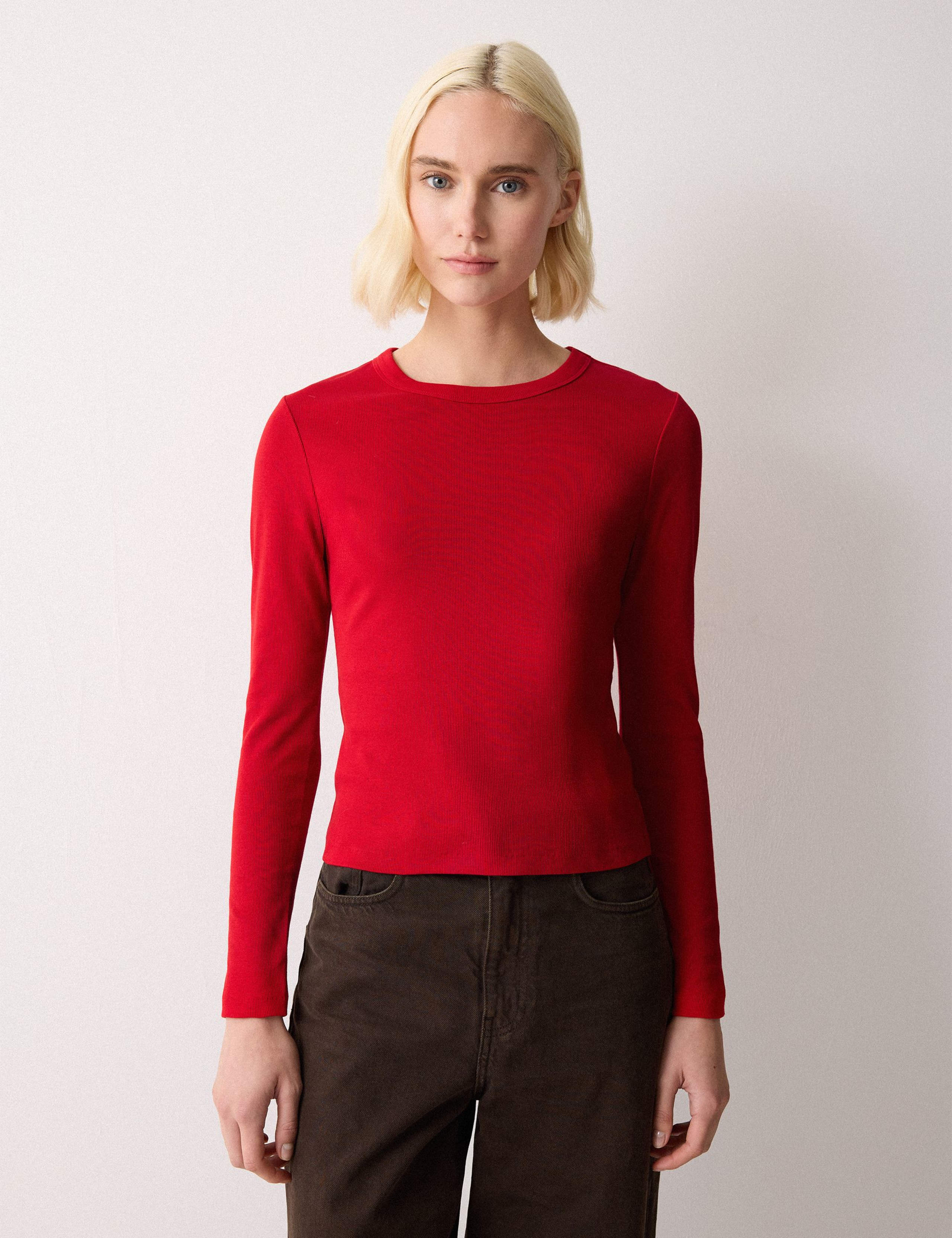 Cotton Rich Ribbed Slim Fit T-Shirt