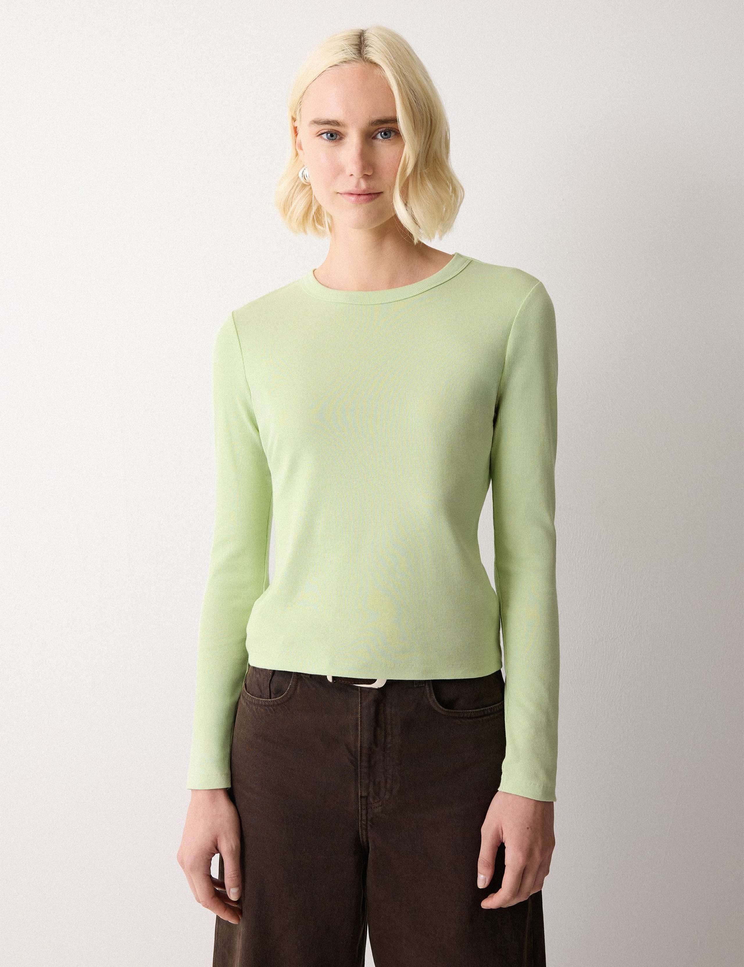 Cotton Rich Ribbed Slim Fit T-Shirt