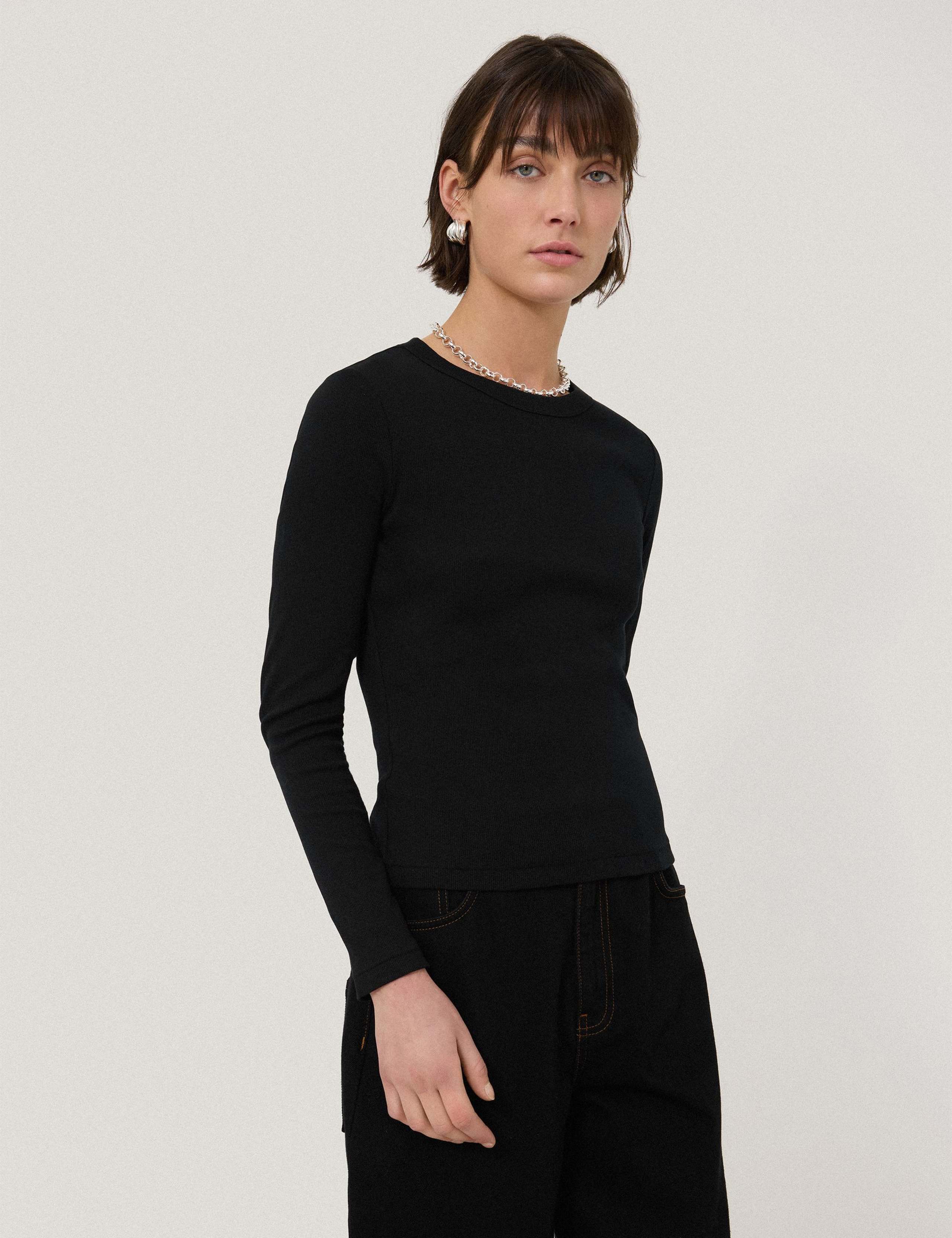 Cotton Rich Ribbed Slim Fit T-Shirt