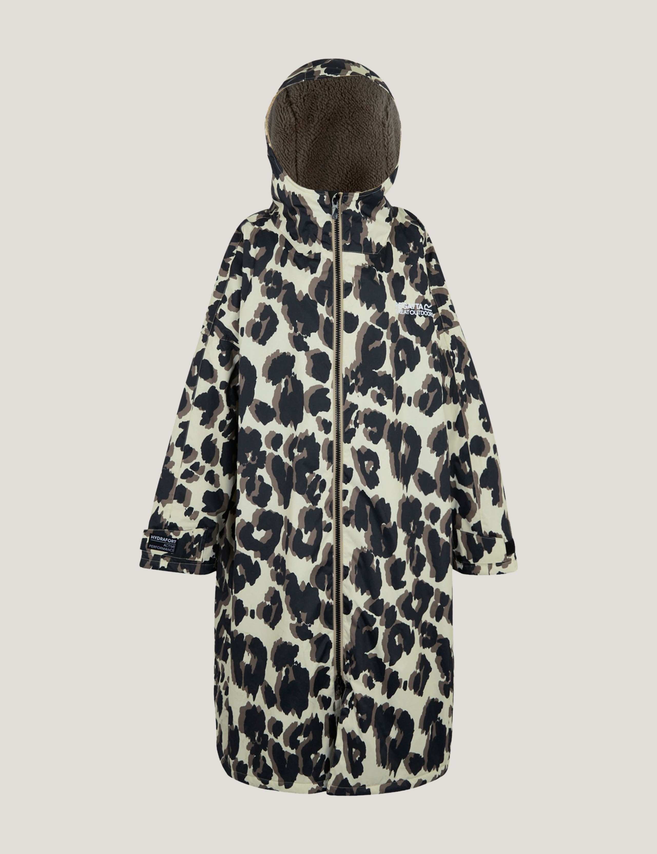 Waterproof Leopard Print Padded Coat