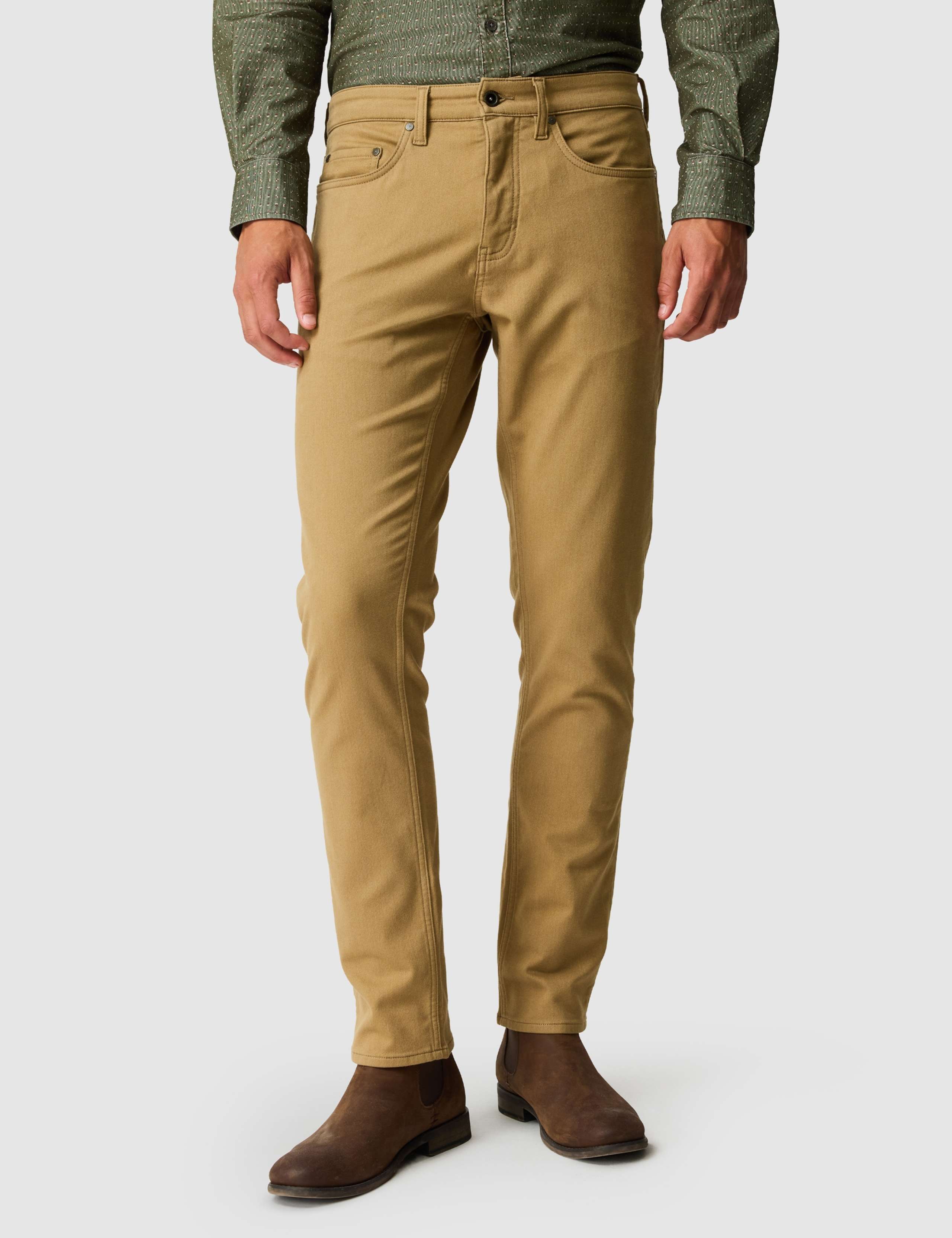 Motion Melange Straight Fit 5 Pocket Jeans