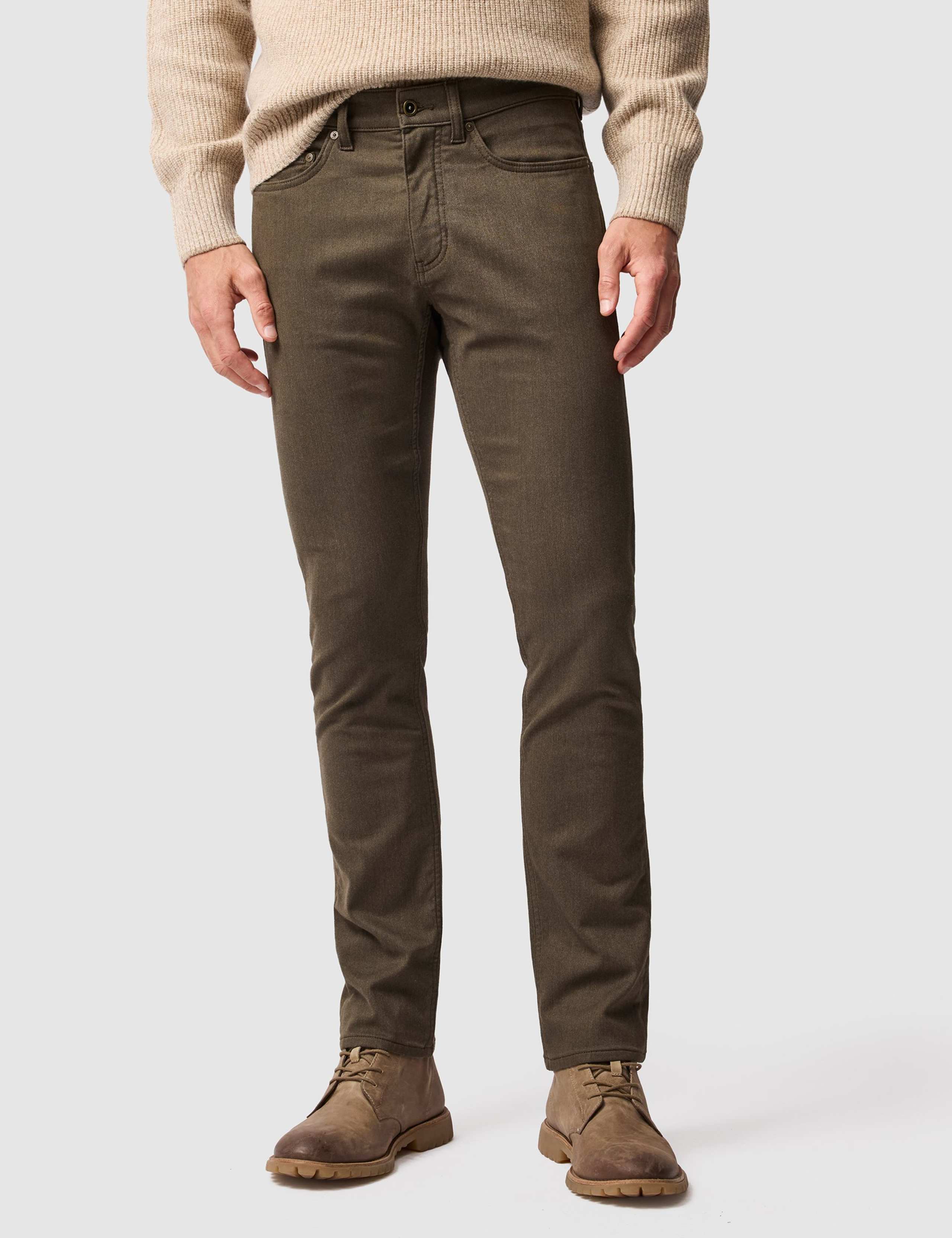 Motion Melange Straight Fit 5 Pocket Jeans