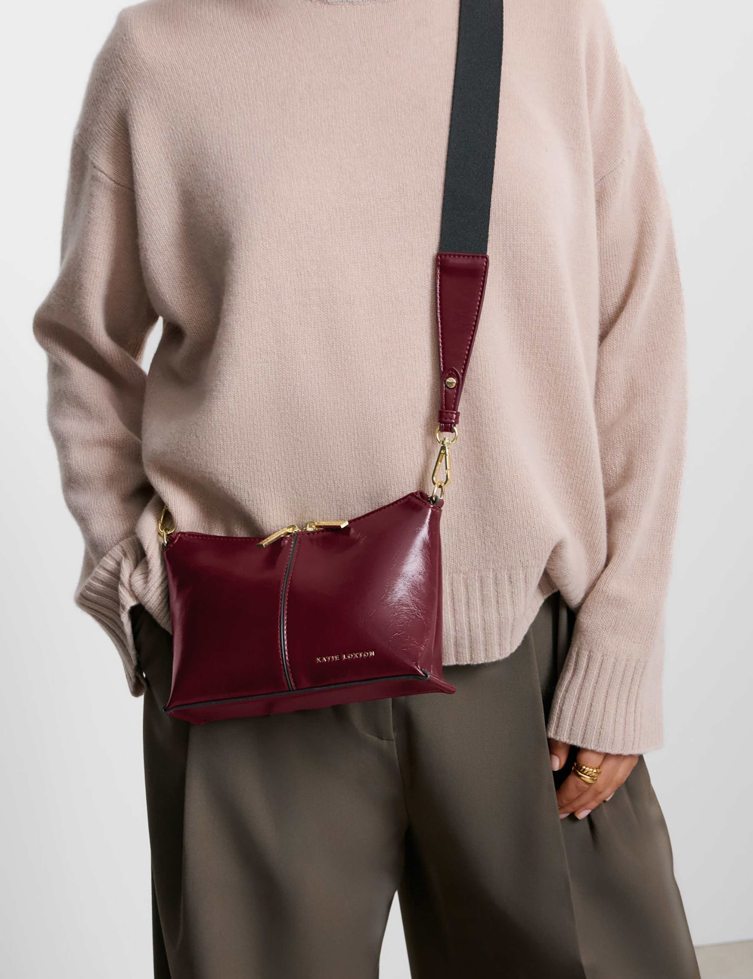 Faux Leather Cross Body Bag