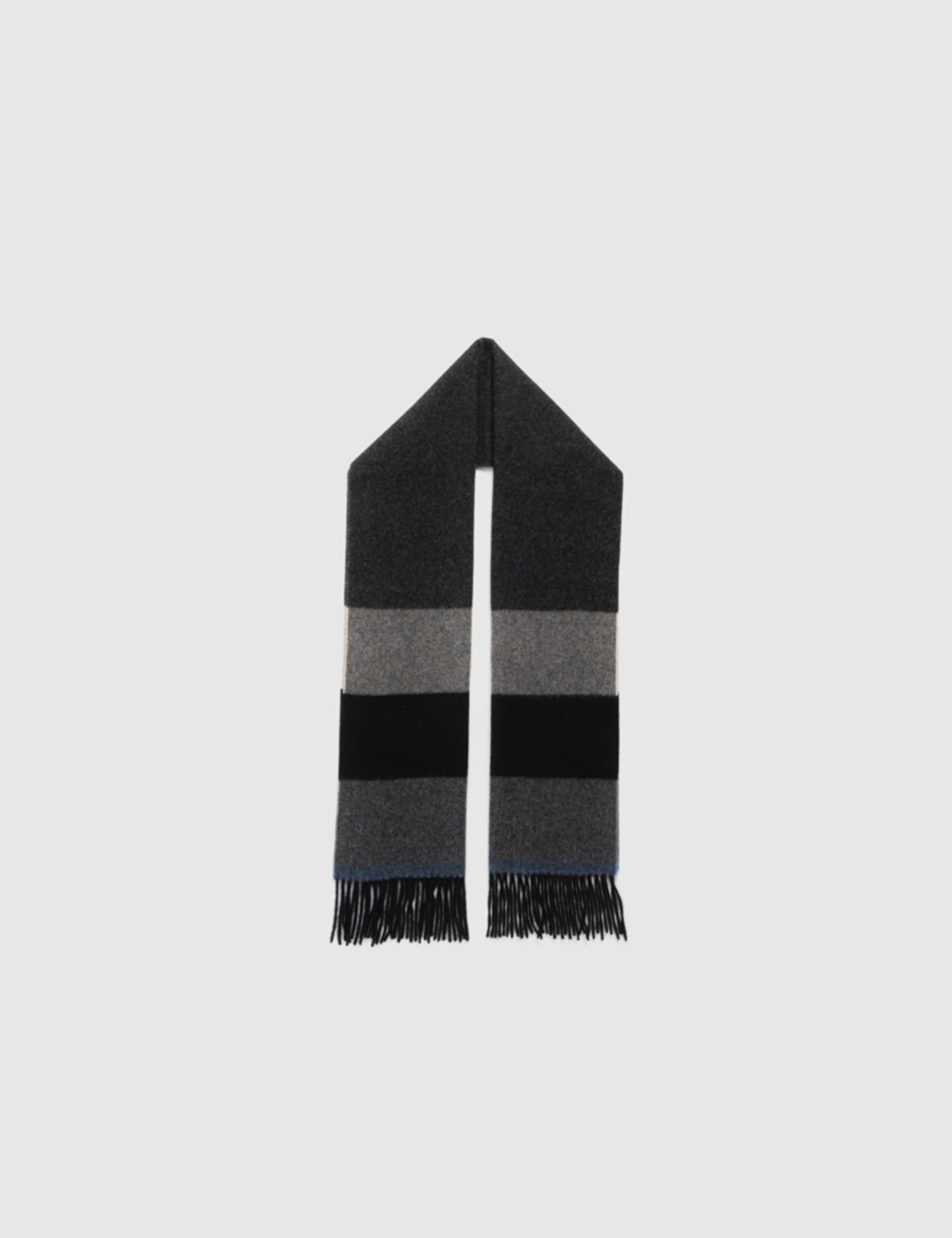 Frankton Pure Wool Striped Scarf
