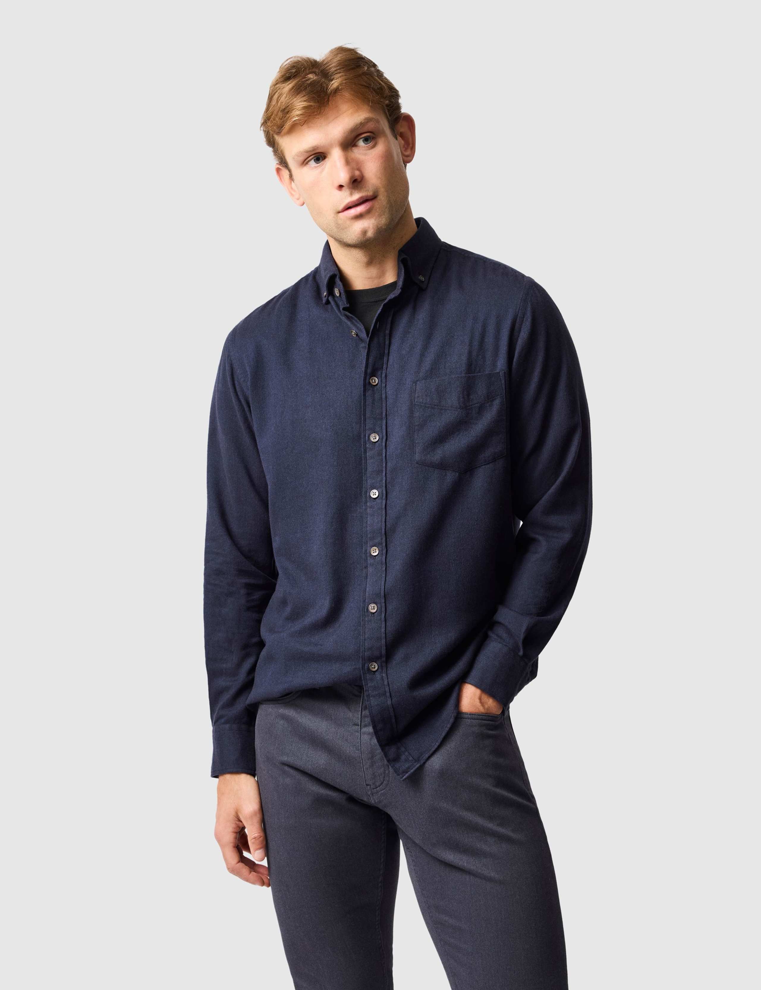 Slim Fit Cotton Rich Oxford Shirt