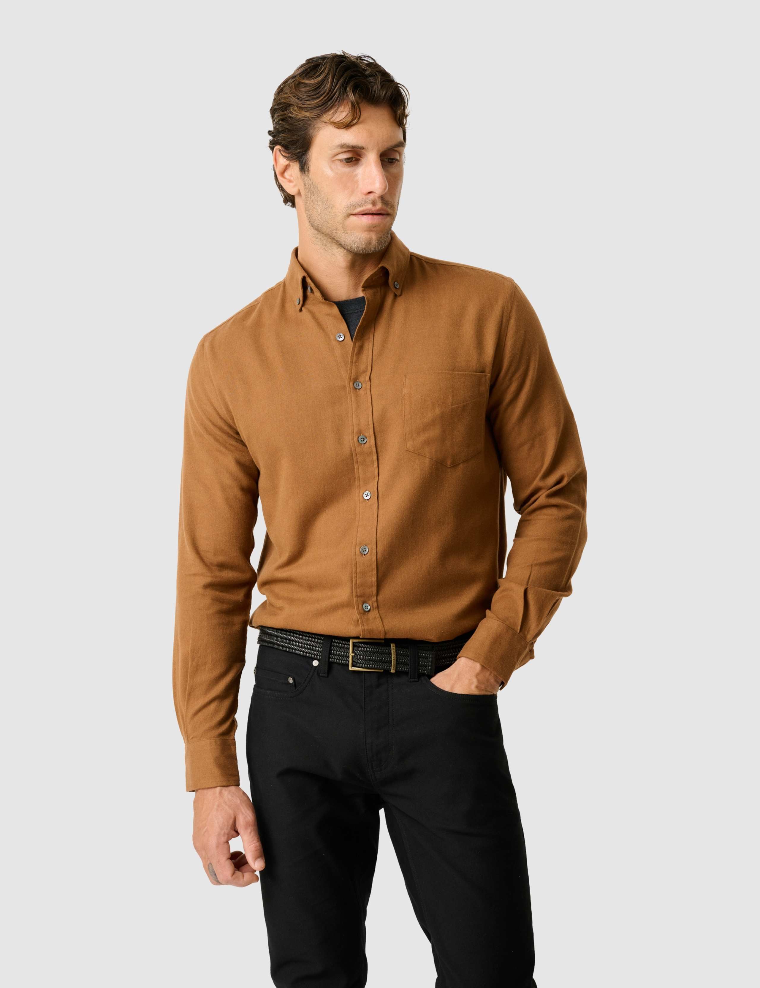 Slim Fit Cotton Rich Oxford Shirt