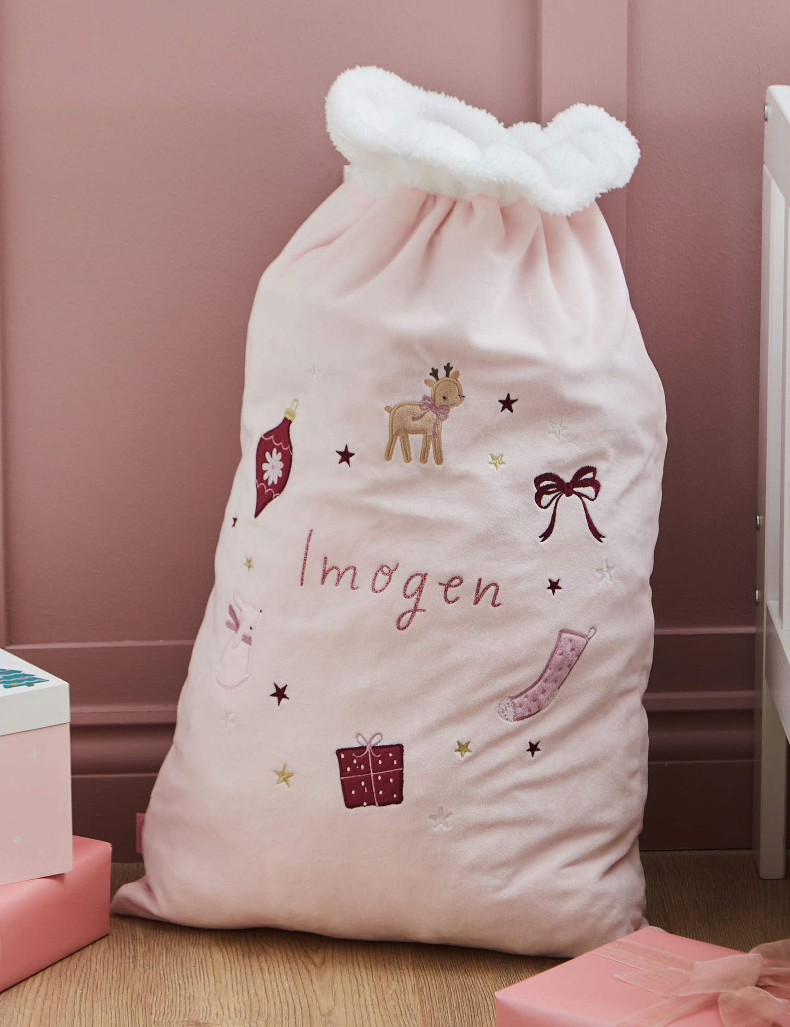 Personalised Pink Multi Asset Sack