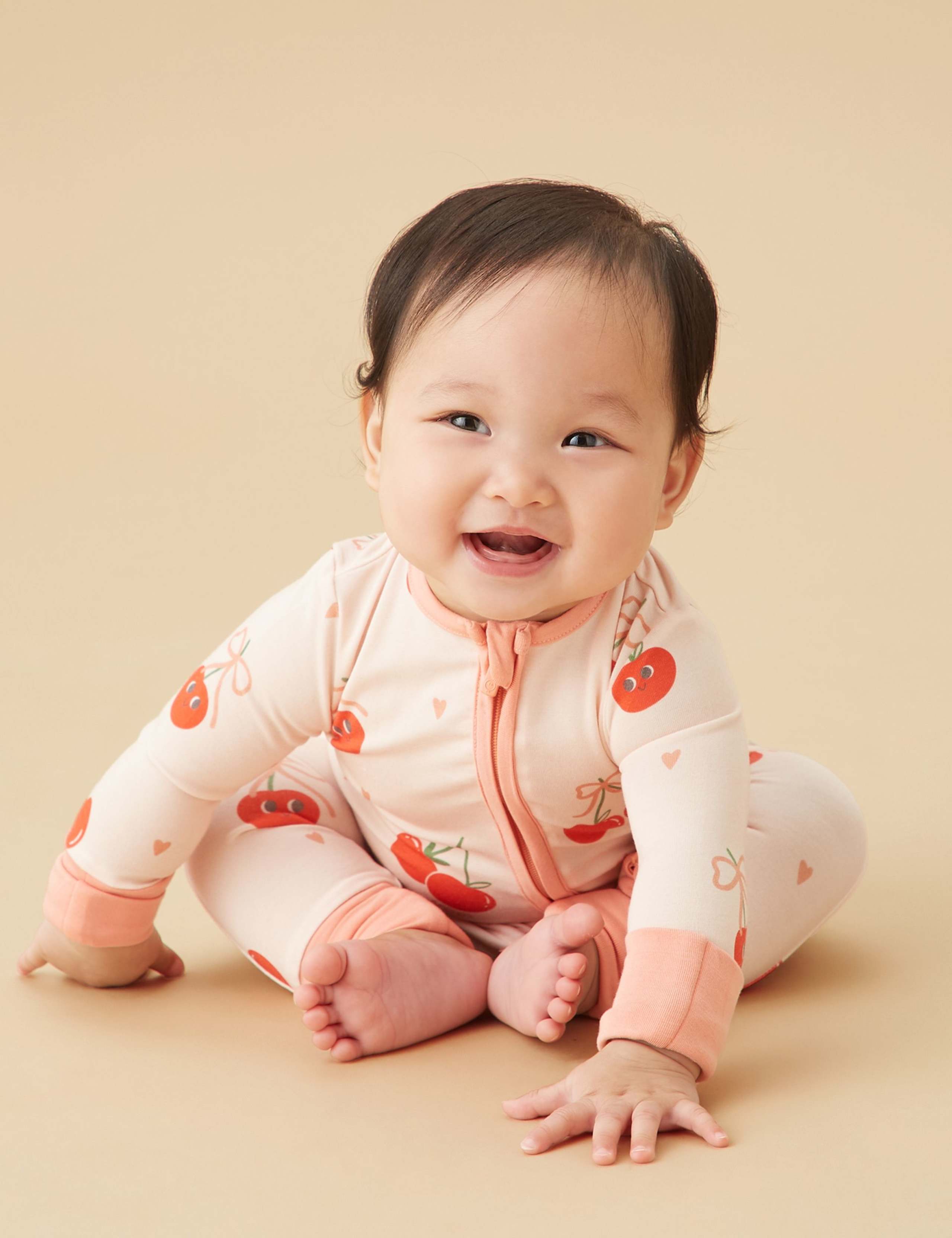Modal Rich Cherry Sleepsuit (0 - 24 Mths)