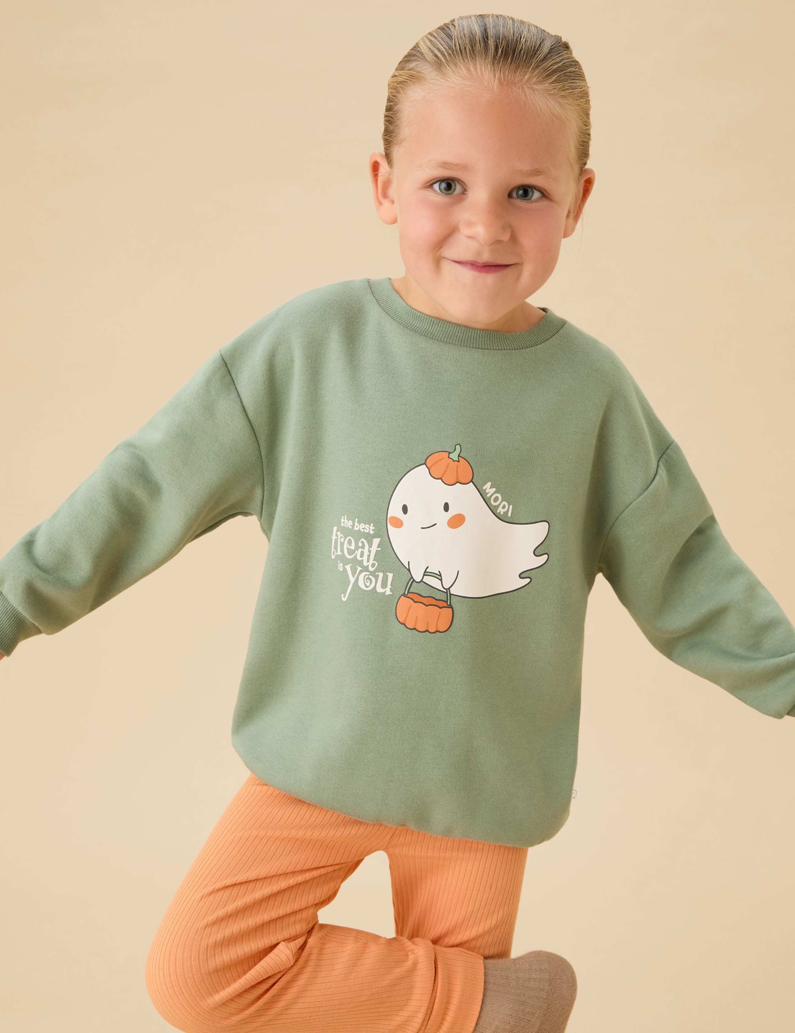 Cotton Blend Ghost Sweater (3 Mths-6 Yrs)