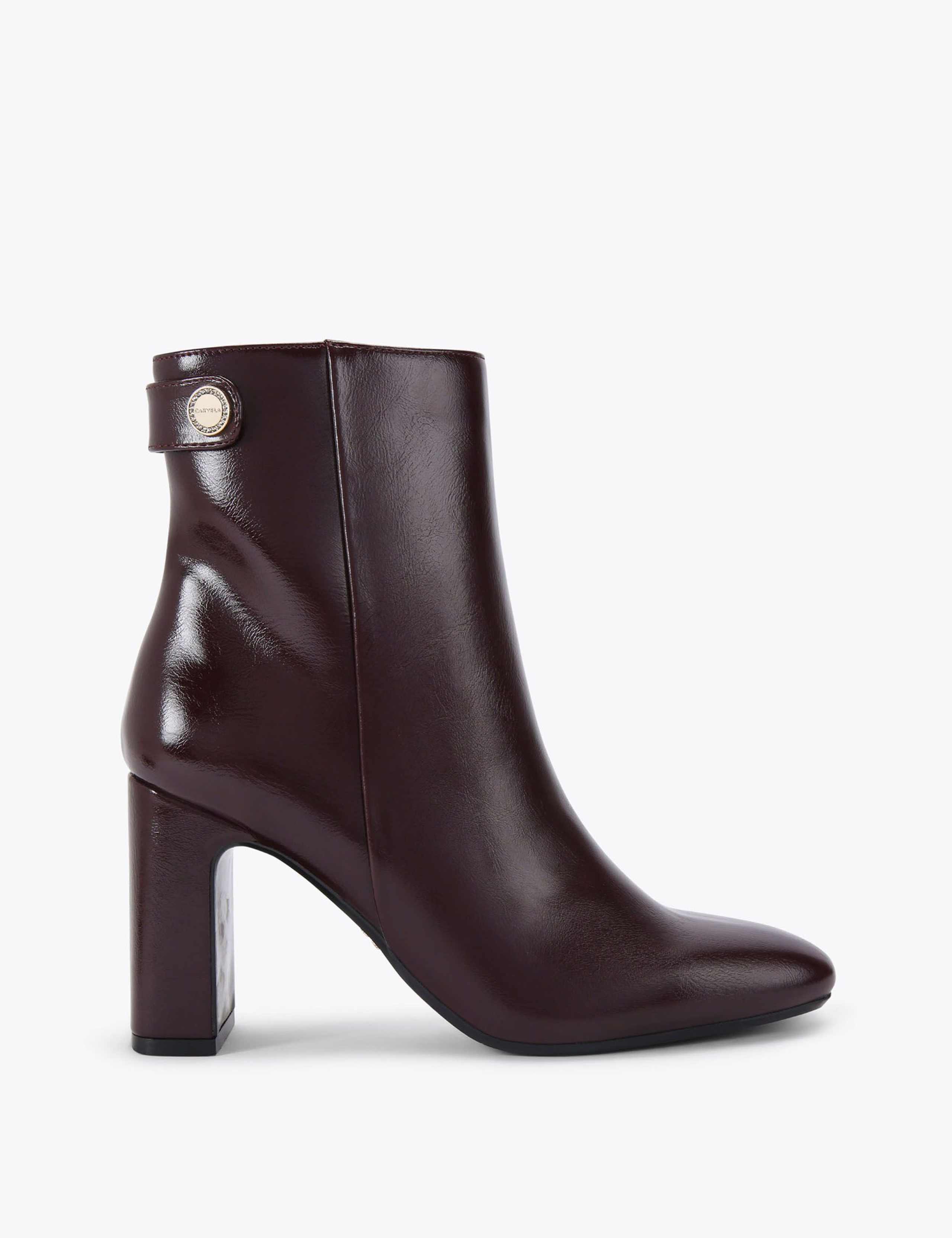 Block Heel Ankle Boots