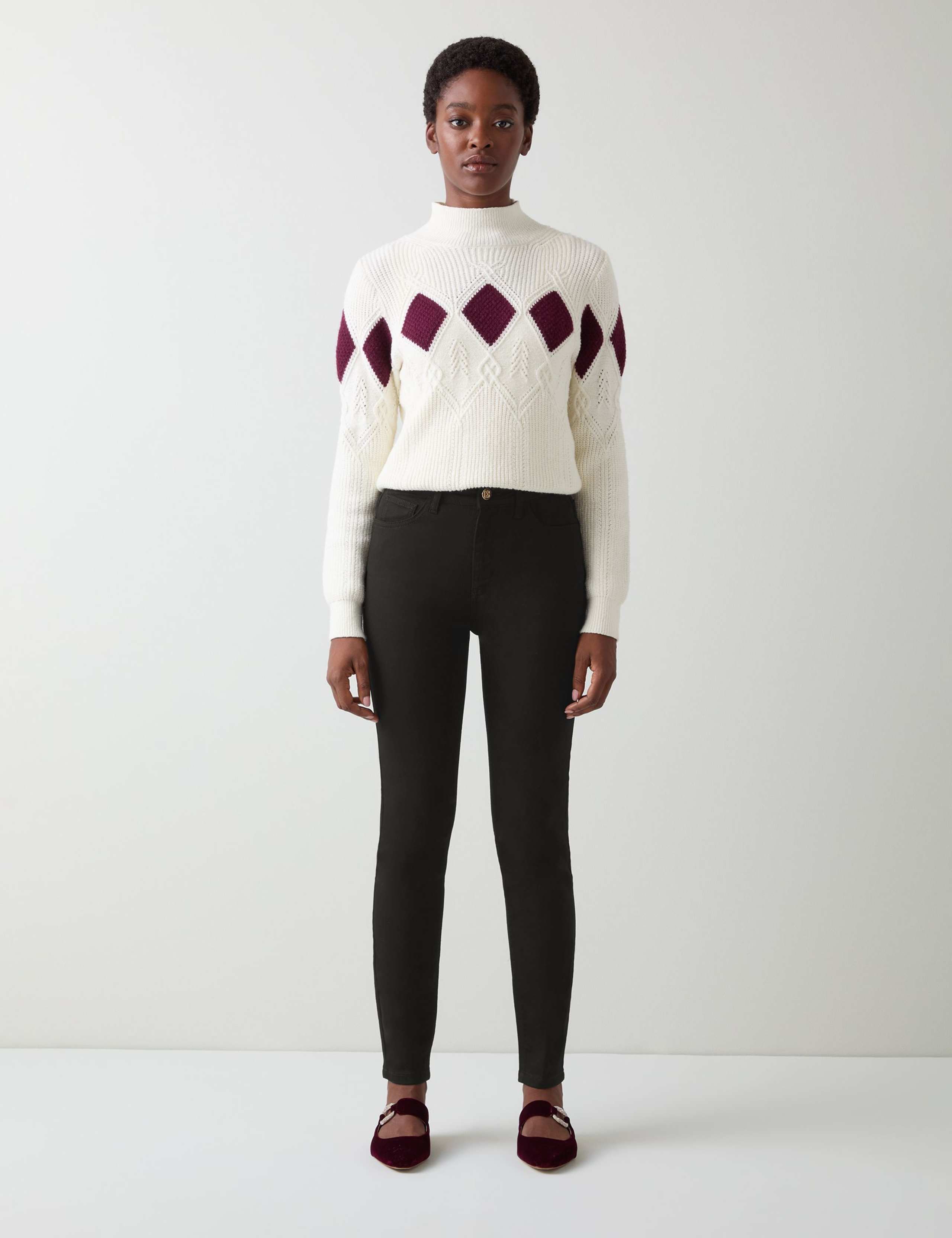 Mid Rise Skinny Fit Ankle Grazer Jeans