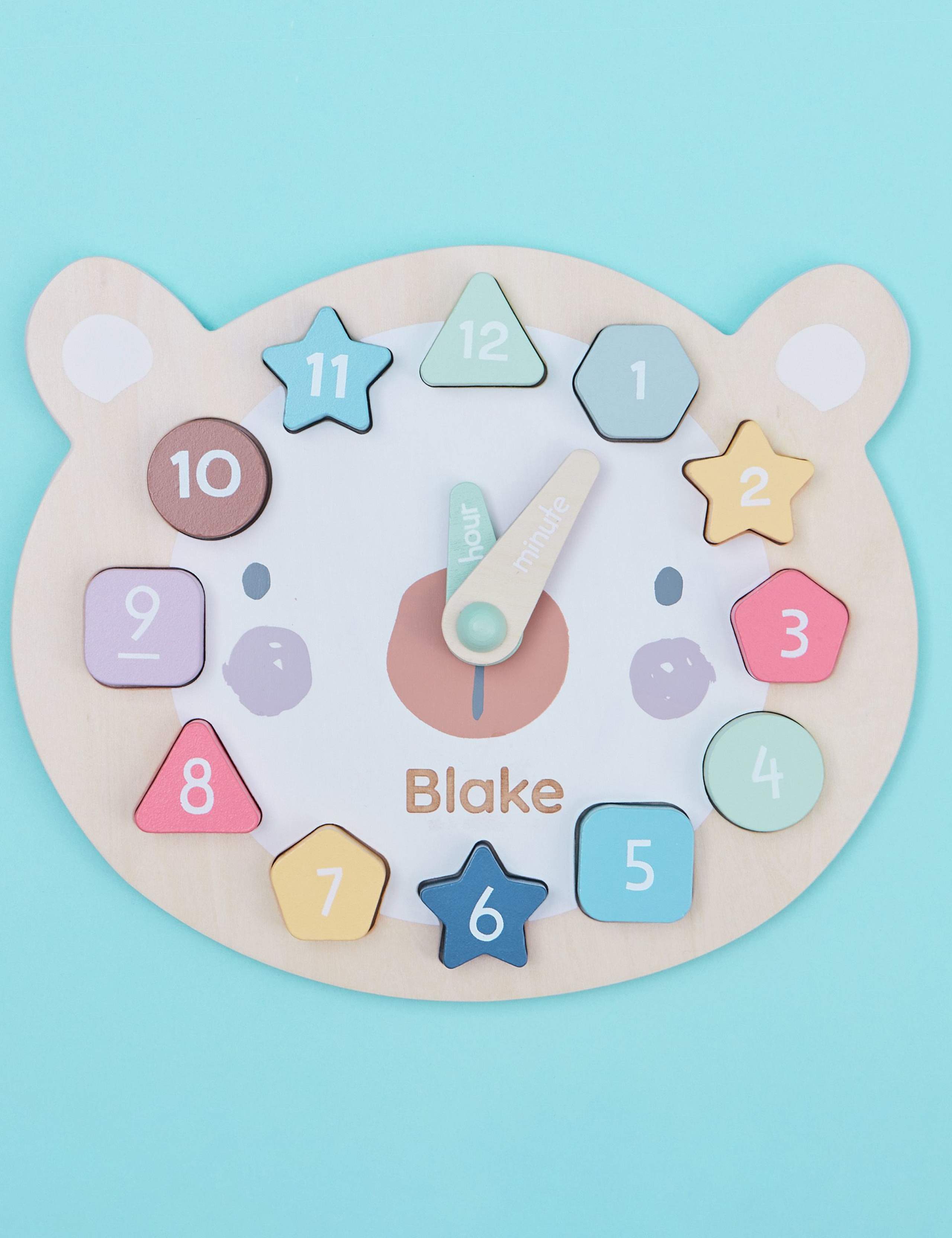 Personalised Bear Clock Puzzle FSC®