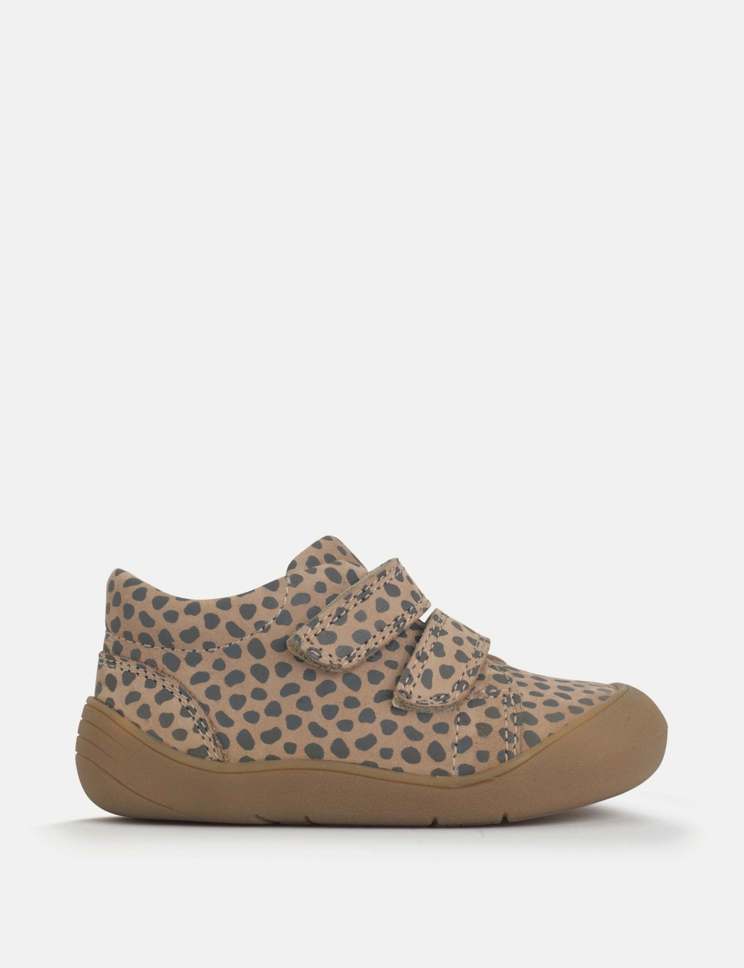 Kids' Leather Animal Print Trainers (3 Small - 7 Small)