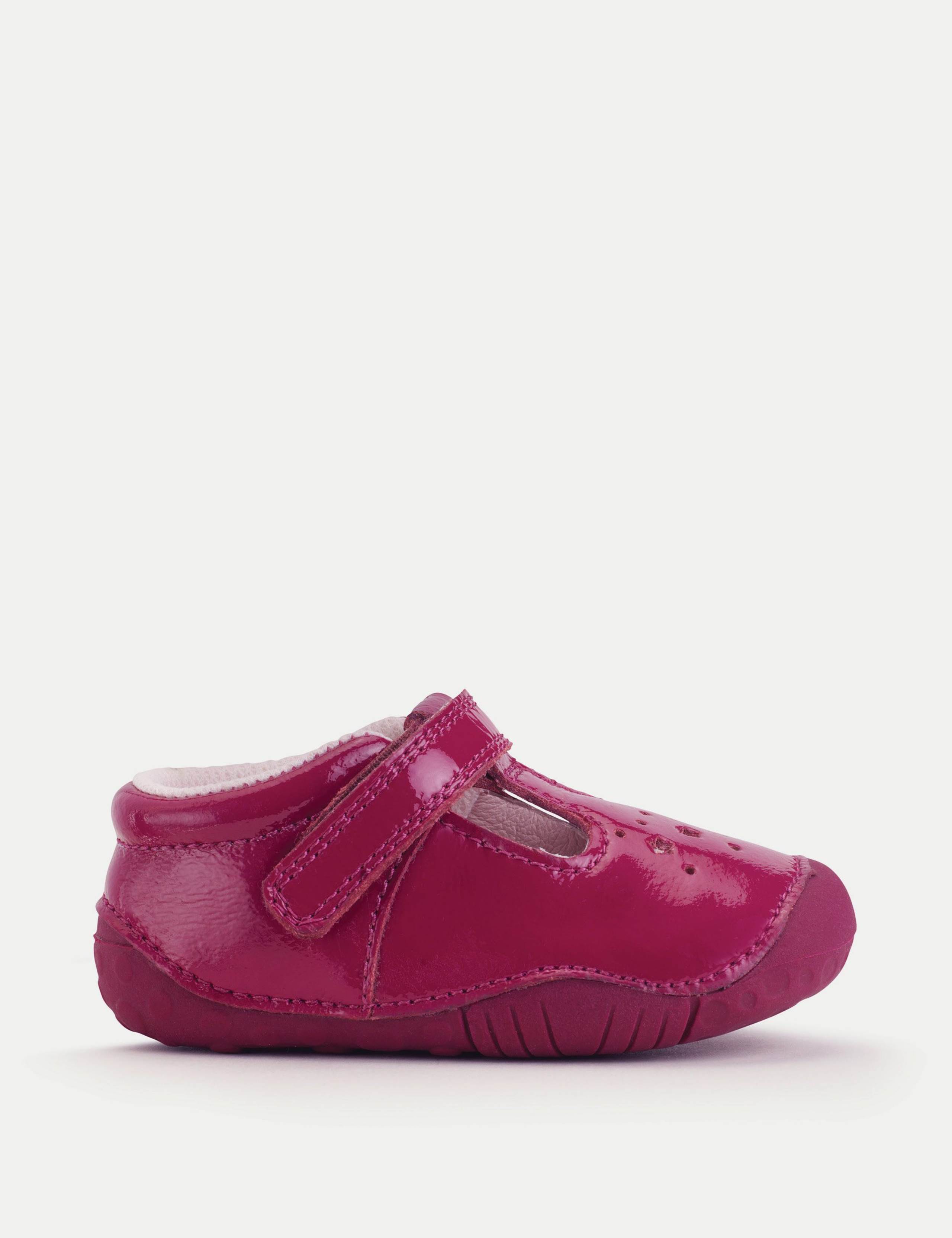 Kids' Patent Leather Pram Shoes (3-5 Small)