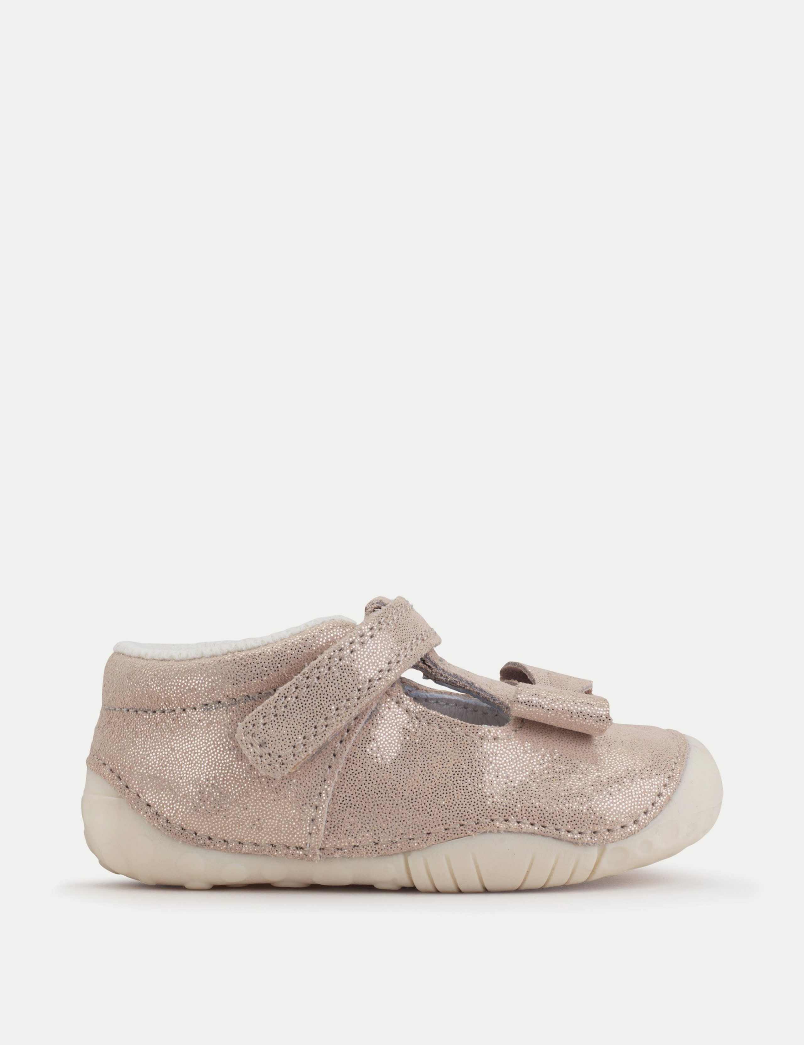 Kids' Leather Glitter Trainers (2 Small - 5 Small)