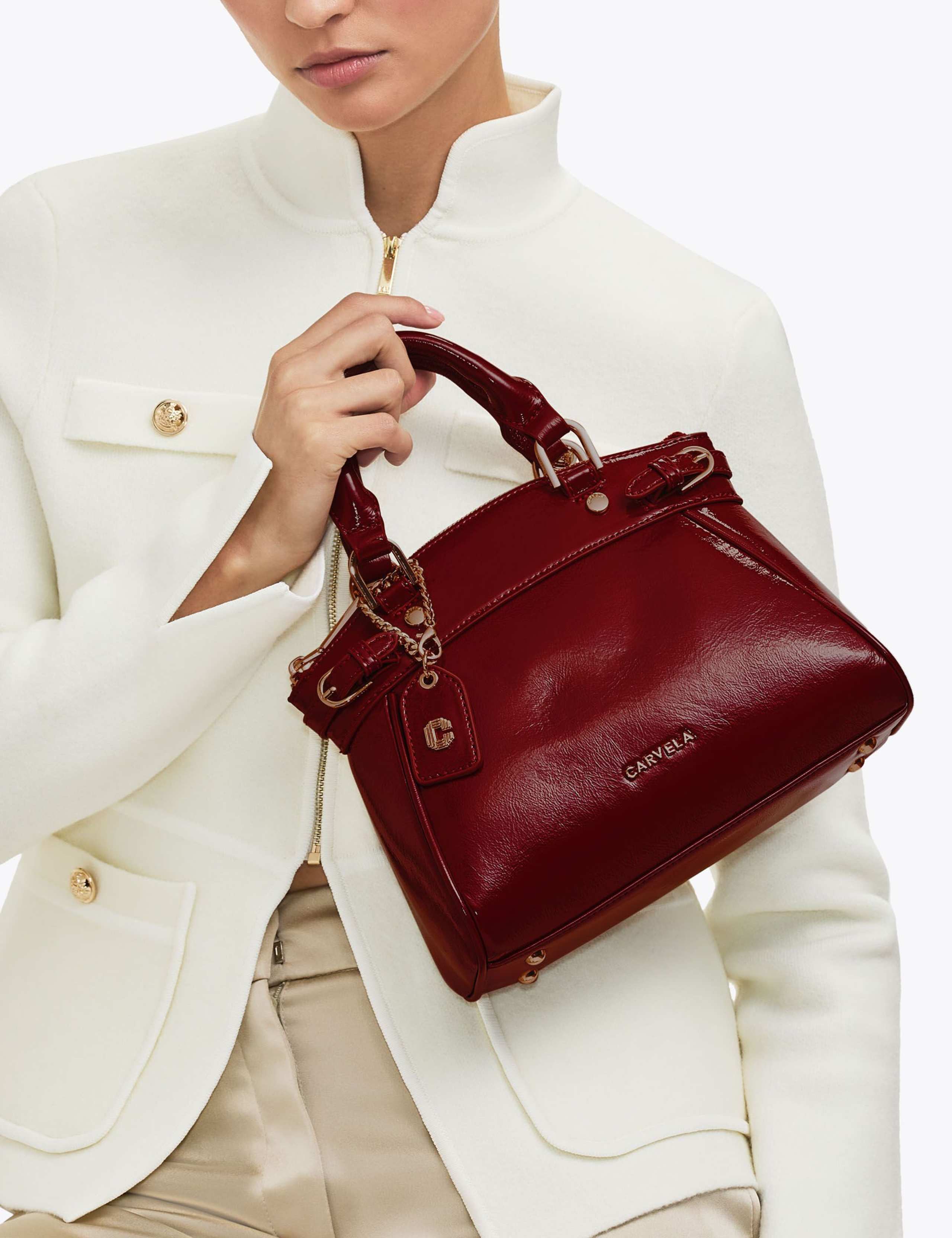 Faux Leather Mini Tote Bag